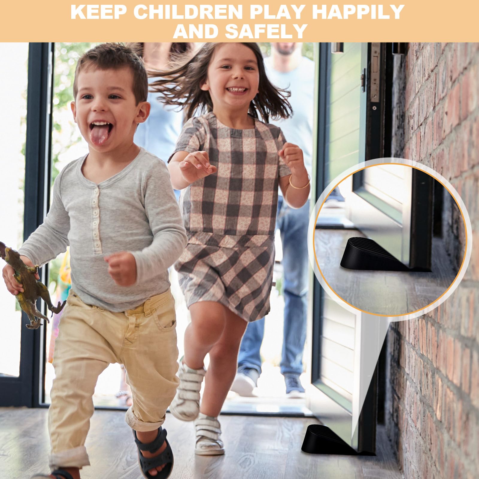 [4/6/8/16 Pack] Large Door Stoppers Heavy Duty Rubber Door Stop