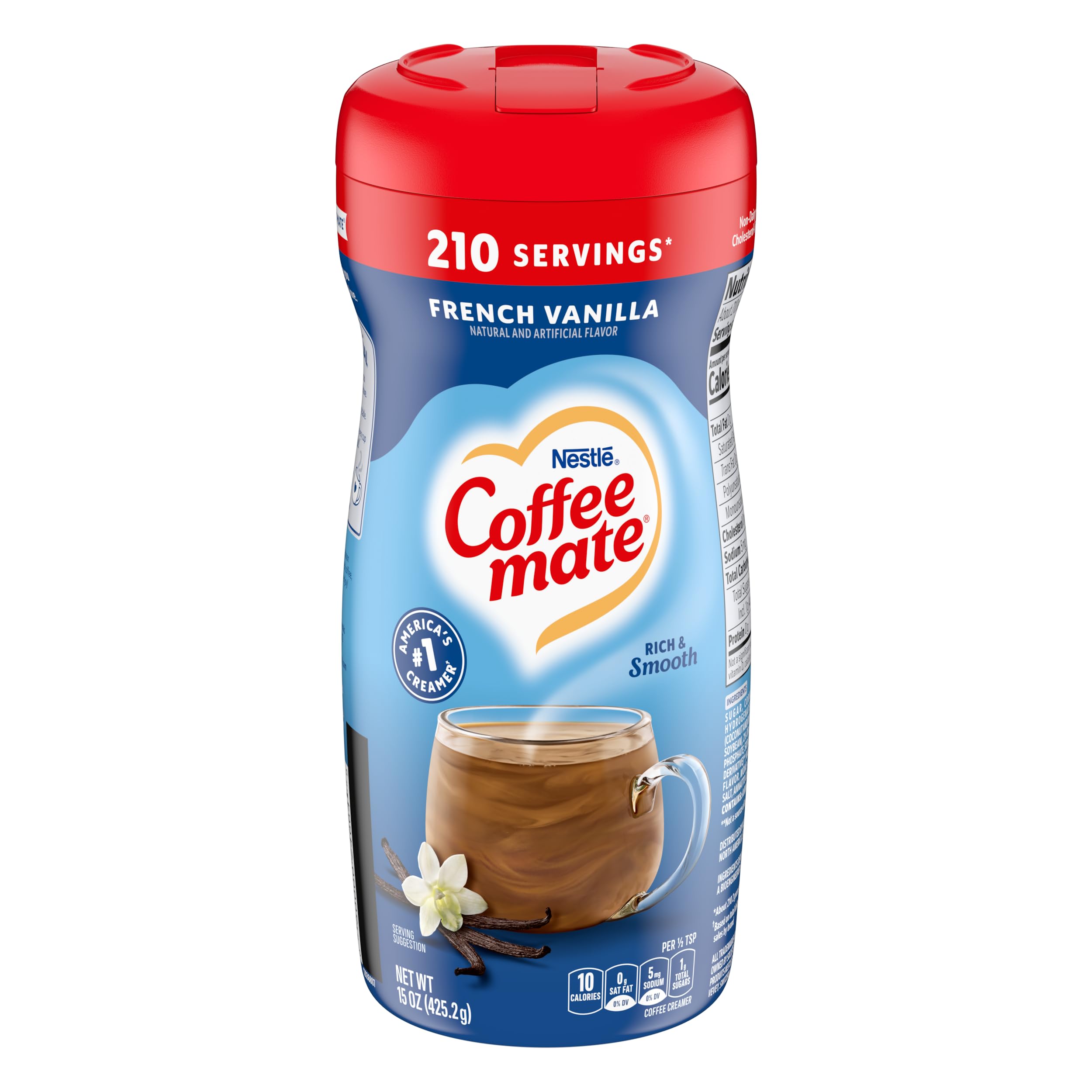 [12 Packs] Nestle Coffee Mate Creamer, Non Dairy Powder Creamer, 15 Ounces
