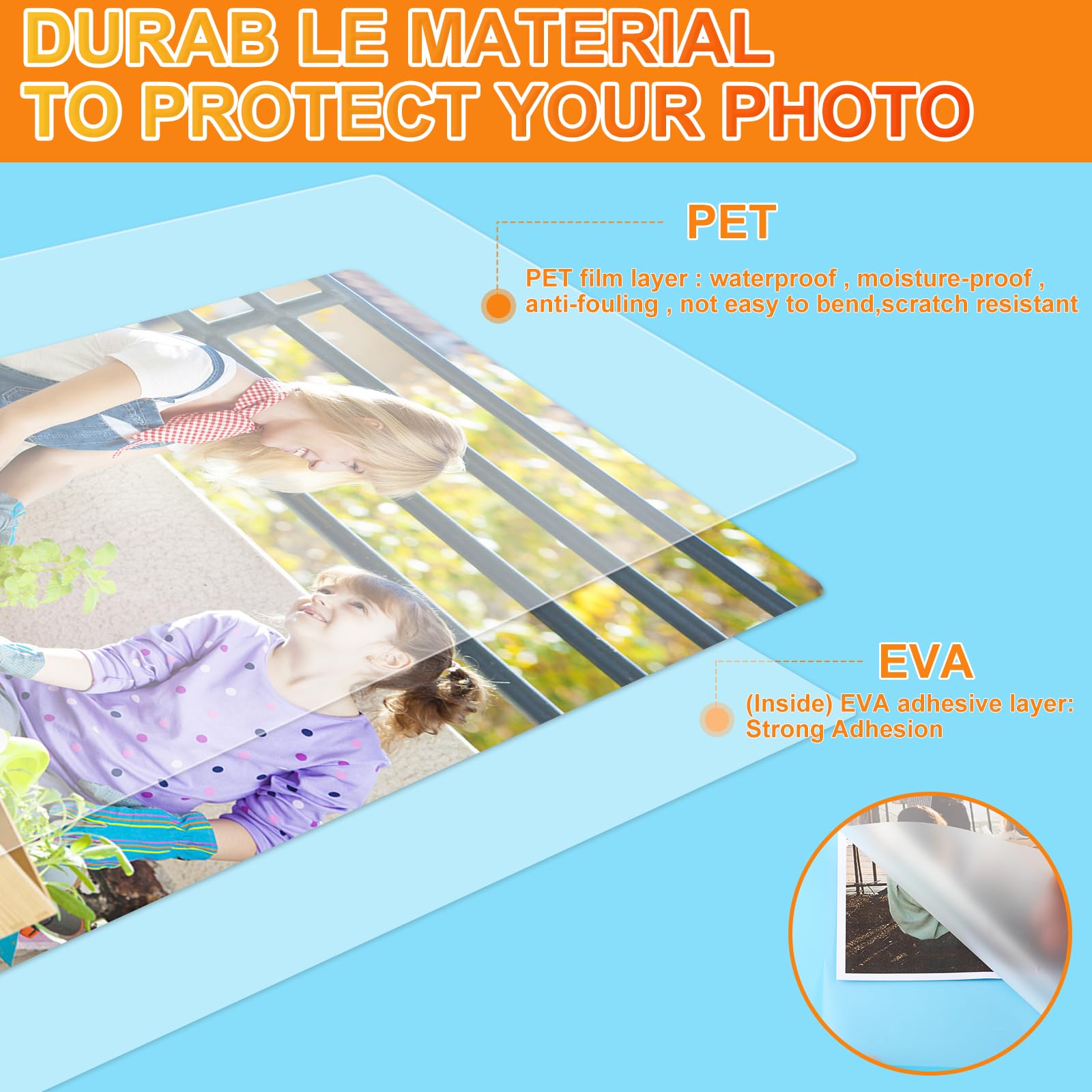 [150/300/500 Pack] Thermal Laminating Pouches, 3 Mil,9 x 11.5 Inches