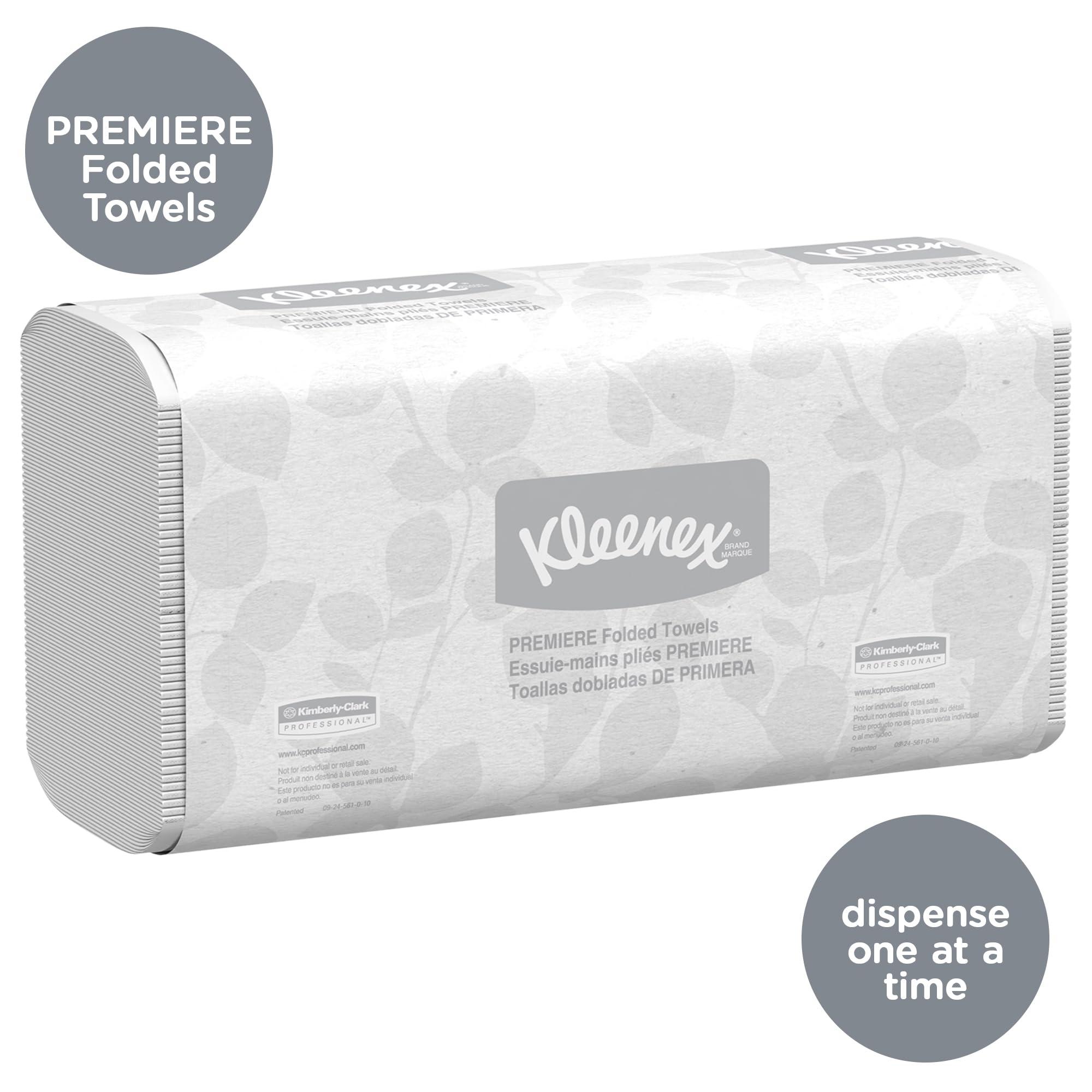 Kleenex® Premiere Folded Towels (13253), Trifold Towels (25 Packs/Case, 120 Sheets/Pack, 3,000 Packs/Case)