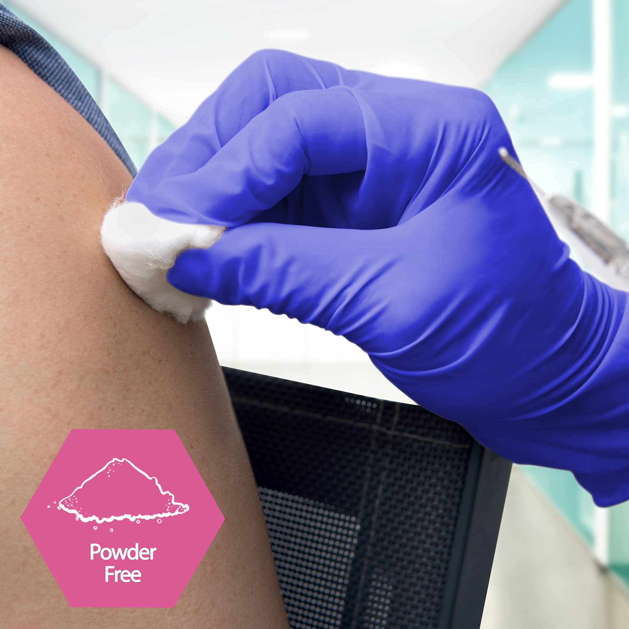 [100 / 1000 PCS] MedPride Powder-Free Nitrile Exam Gloves