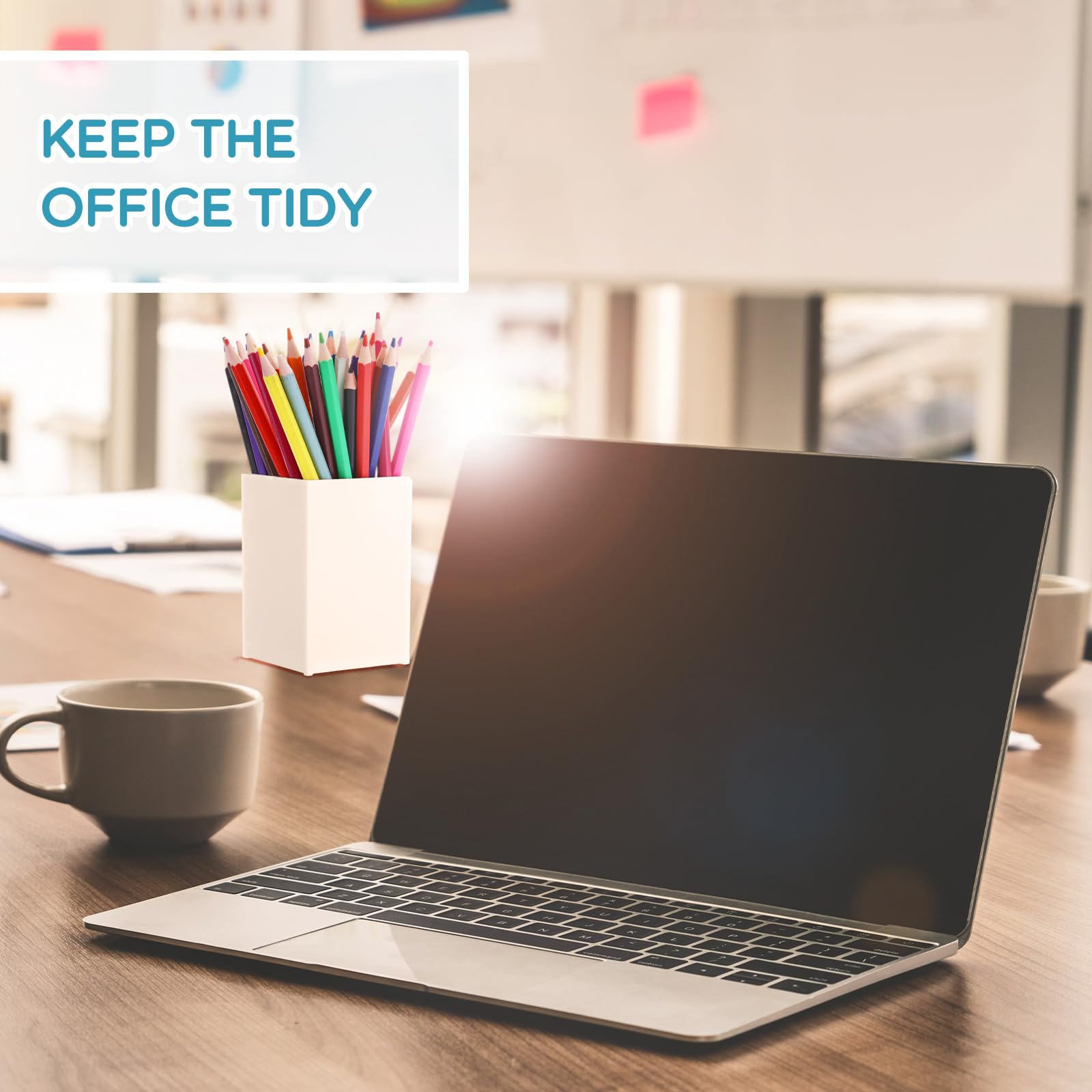 20 Pieces Acrylic Pencil Holdet (Black/White/Clear)