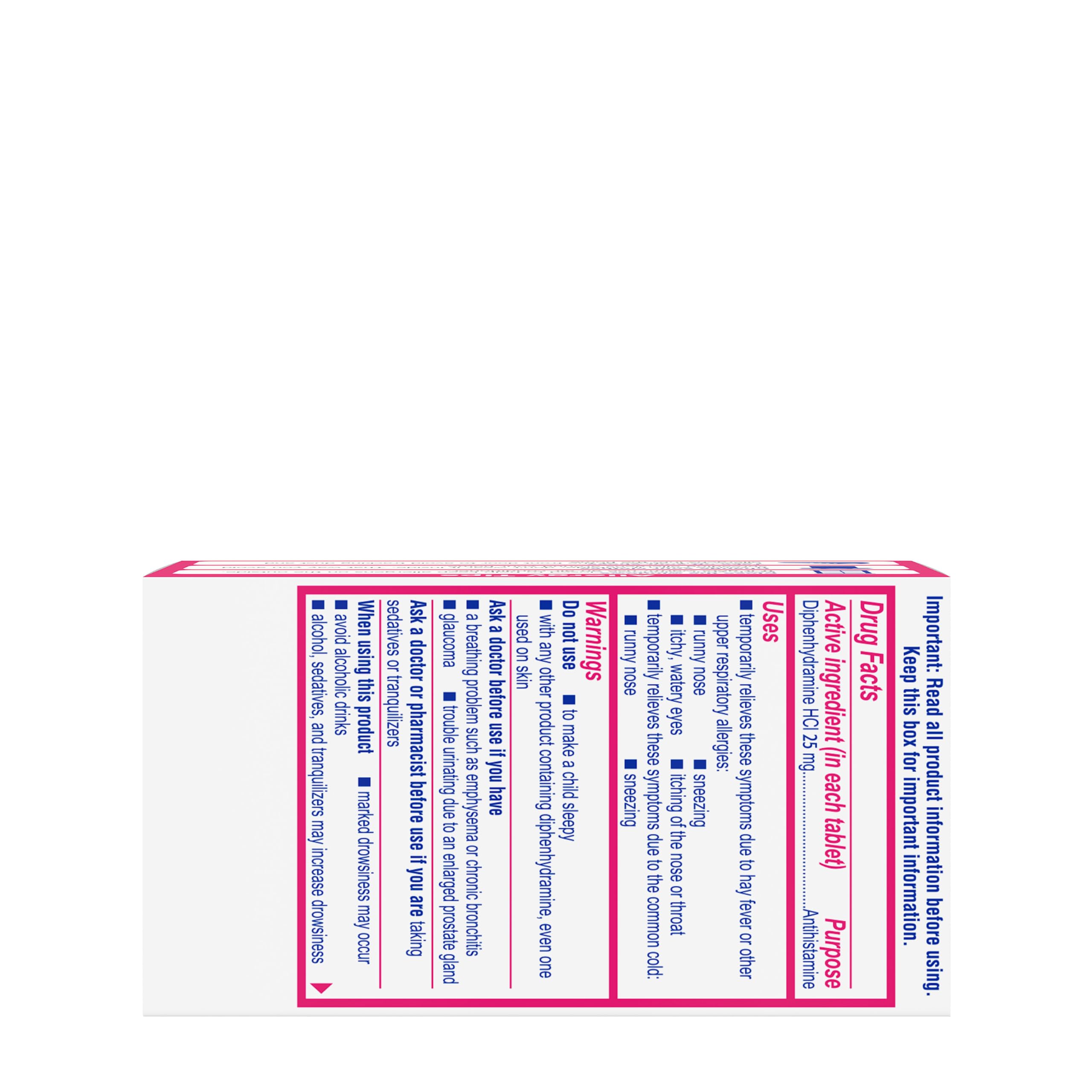 Benadryl Ultratabs Go Packs, Antihistamine Allergy Medicine Tablets