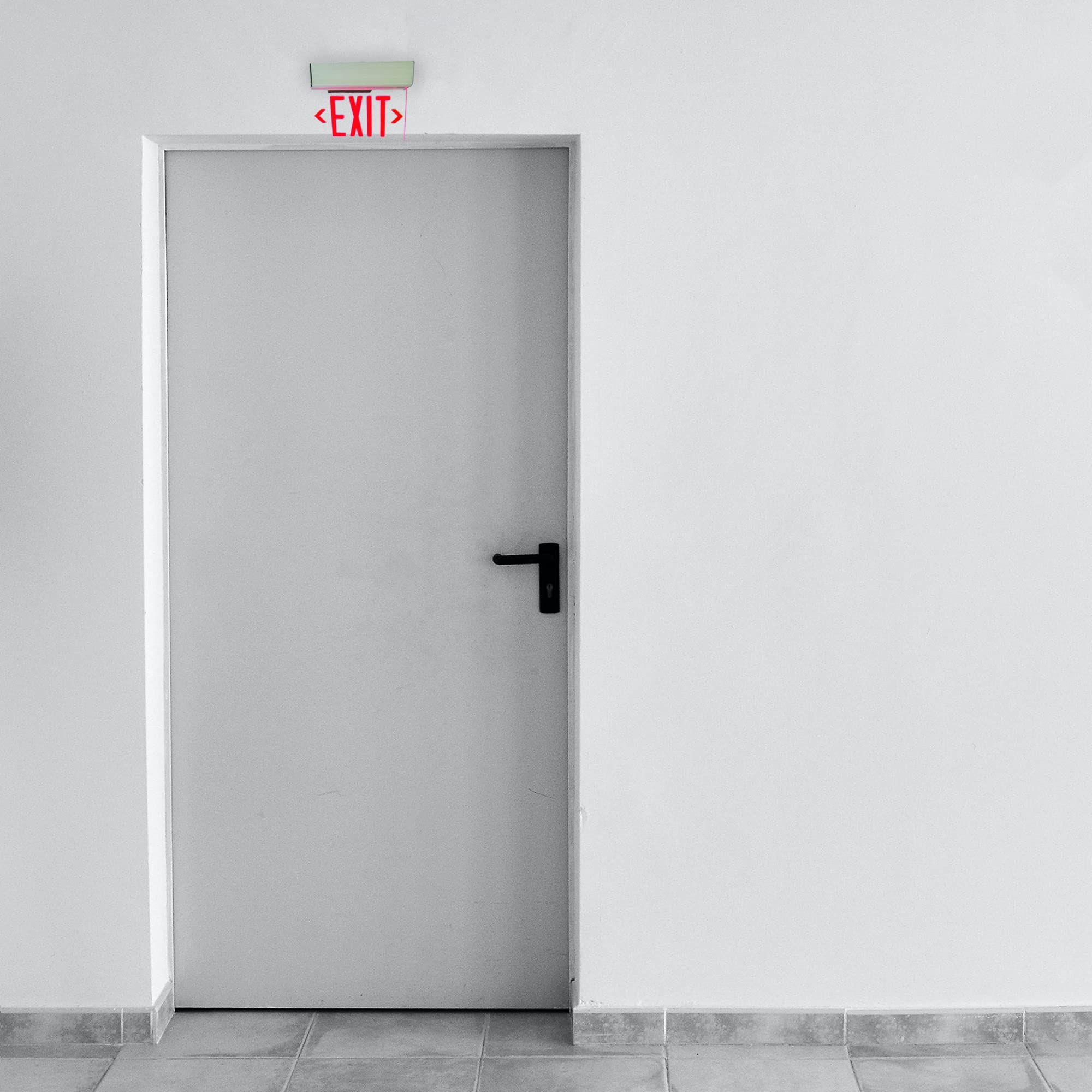 Led Exit Sign, Emergency Light up Exit Sign - 1, 2 Pack