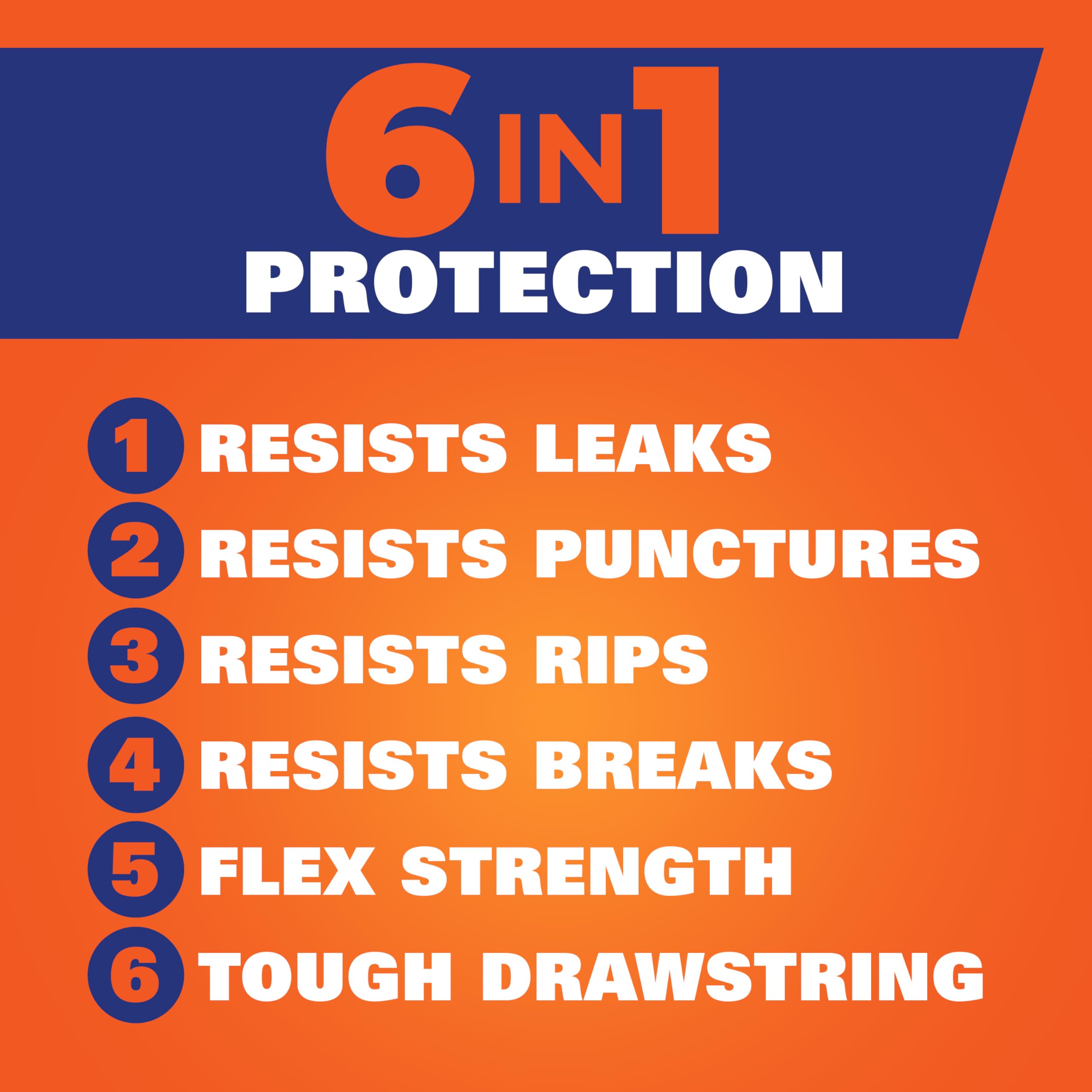 Hefty Ultra Large Trash Bags, Black, Fabuloso Lemon Scent, 30 Gallon, 50ct