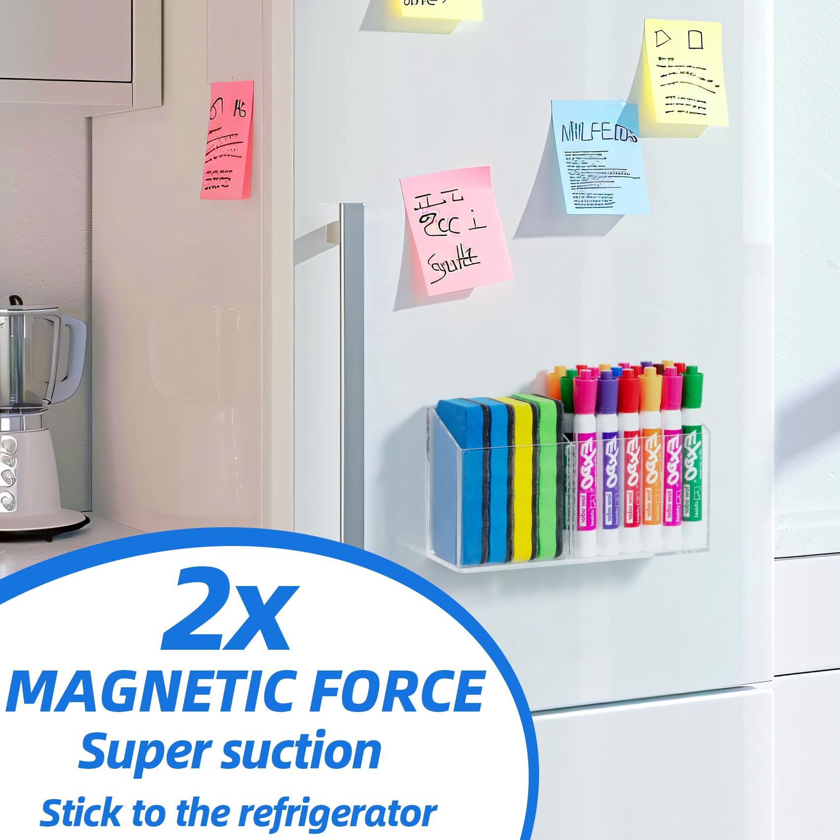 [1 CT] Magnetic Dry Erase Marker Holder