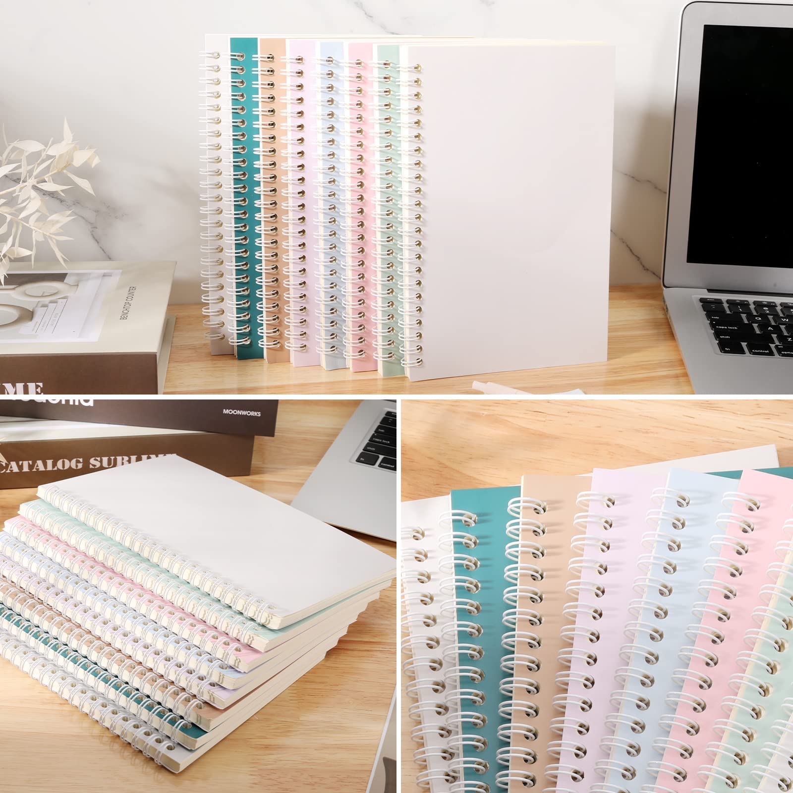 48 Pack A5 Spiral Notebook College Ruled Spiral Bulk, 100 Pages, 8.3 x 5.5 Inches