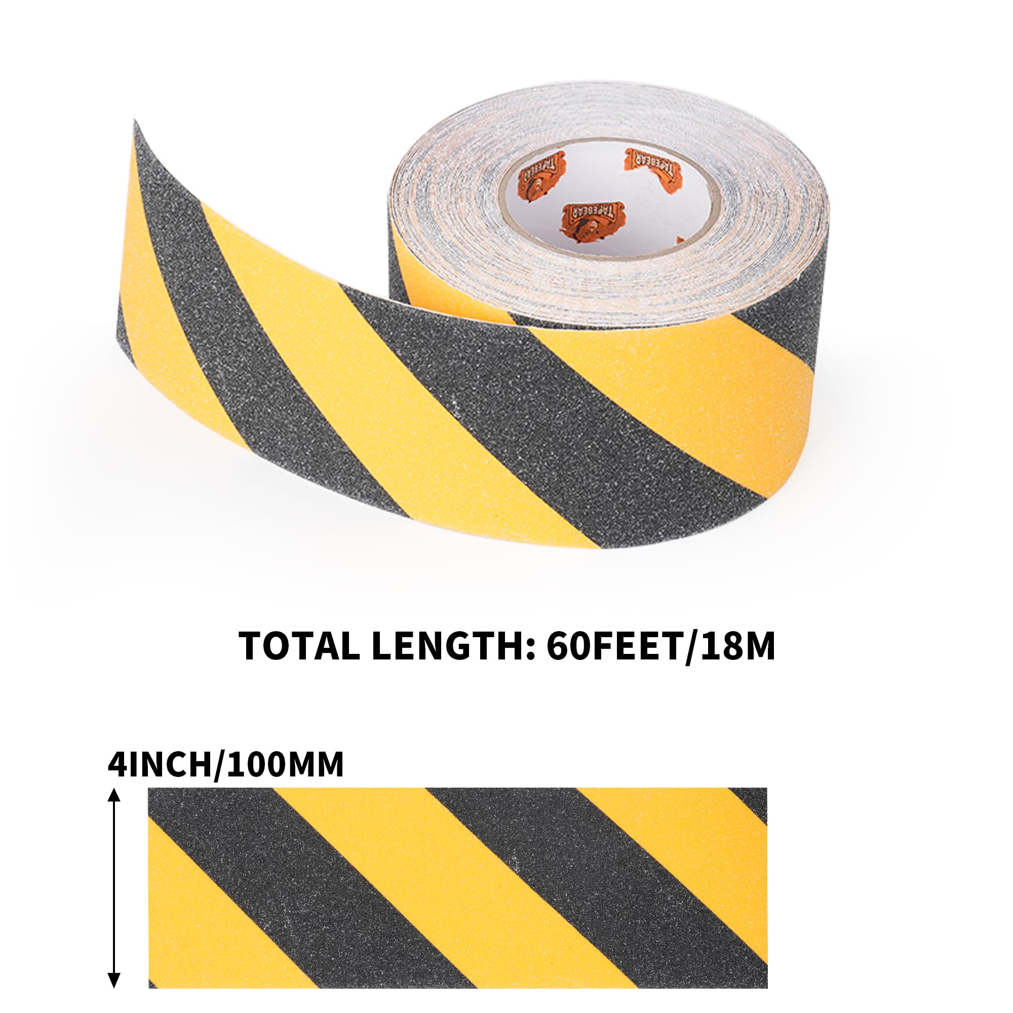[1 Roll] Anti-Slip Safety Tape for Indoor/Outdoor, Compatible with Plastic, Wood, Ceramic, Glass, Metal
