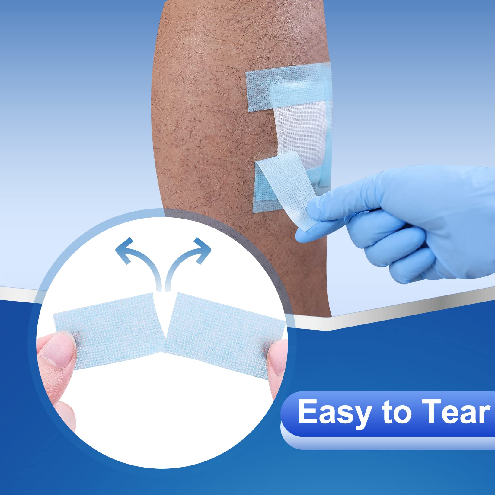 Niceful 4 or 12 Rolls Silicone Sensitive Skin Tape 1"x 4 Yard