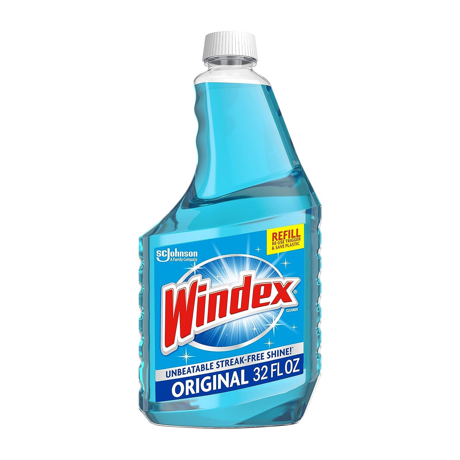Windex Glass and Window Cleaner Spray Bottle Original Blue - 23 Fl Oz / 32 Fl Oz