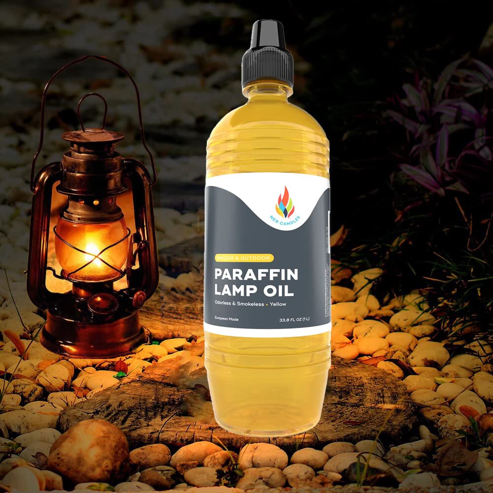 Liquid Paraffin Lamp Oil - 1 Liter 99% SMOKELESS & ODORLESS