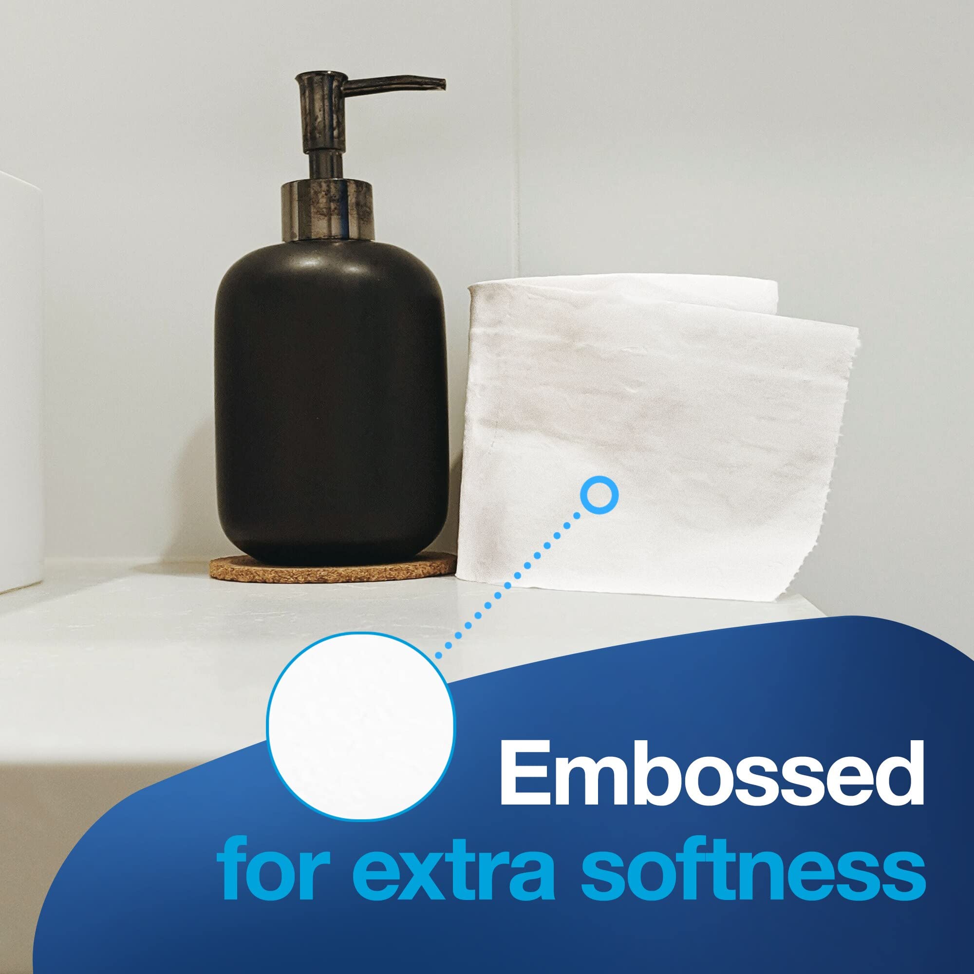 Tork Septic Safe Toilet Paper White, 100% Recycled, 2-ply, 500 Sheets per Roll, 96 Rolls