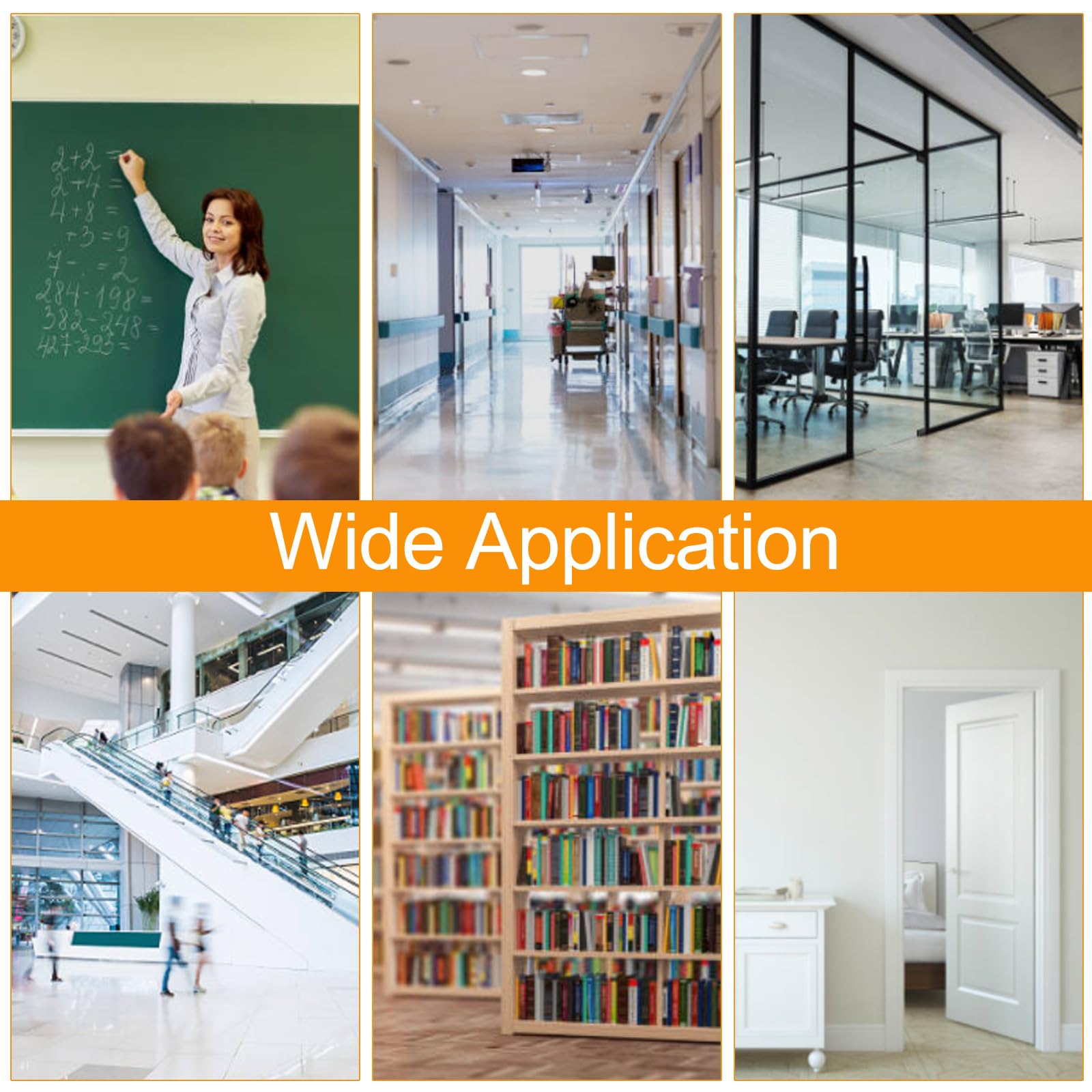 [5 Pack] Jumbo Door Stoppers for Floor