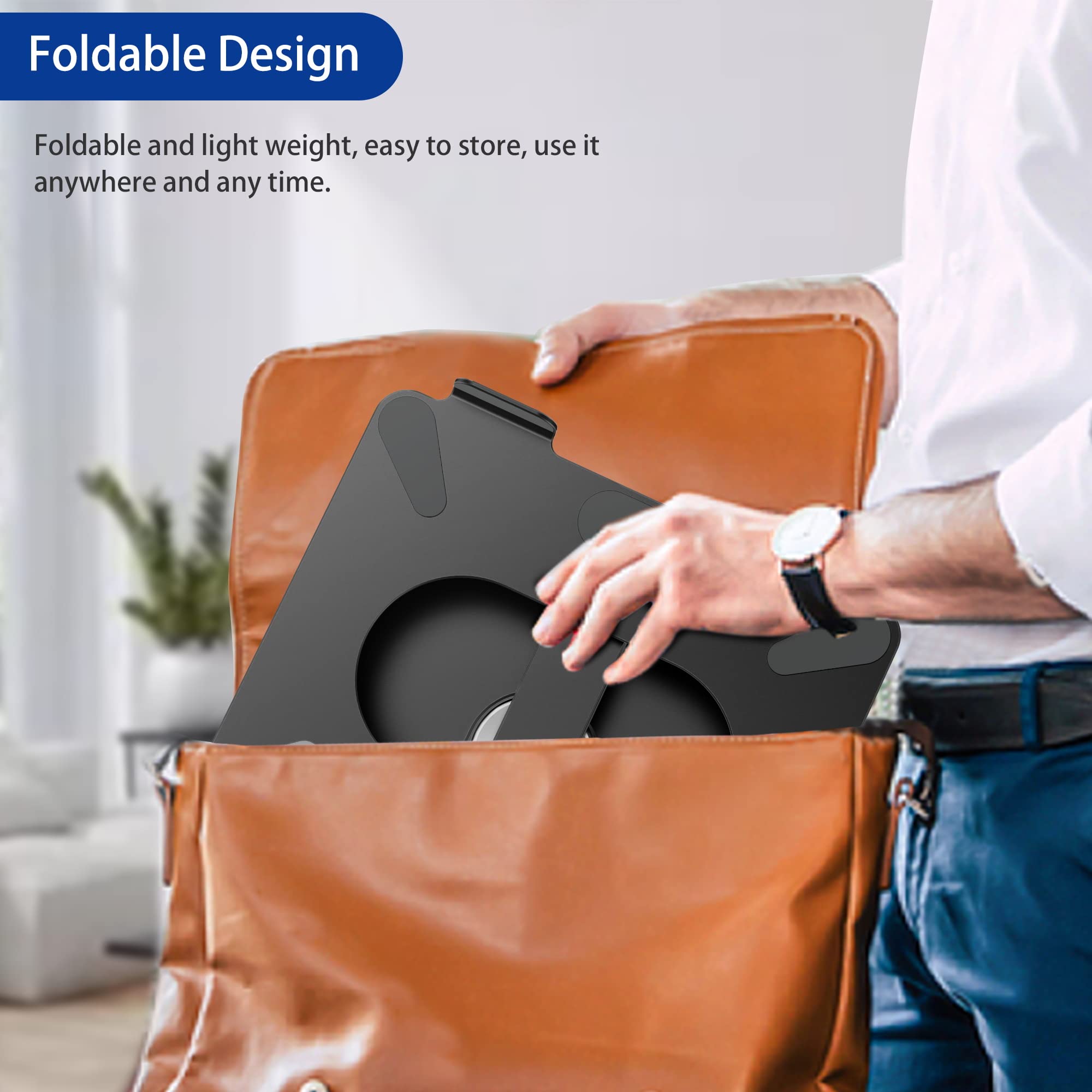 [1 PC] Ergonomic Adjustable Laptop Stand with 360° Rotating Base