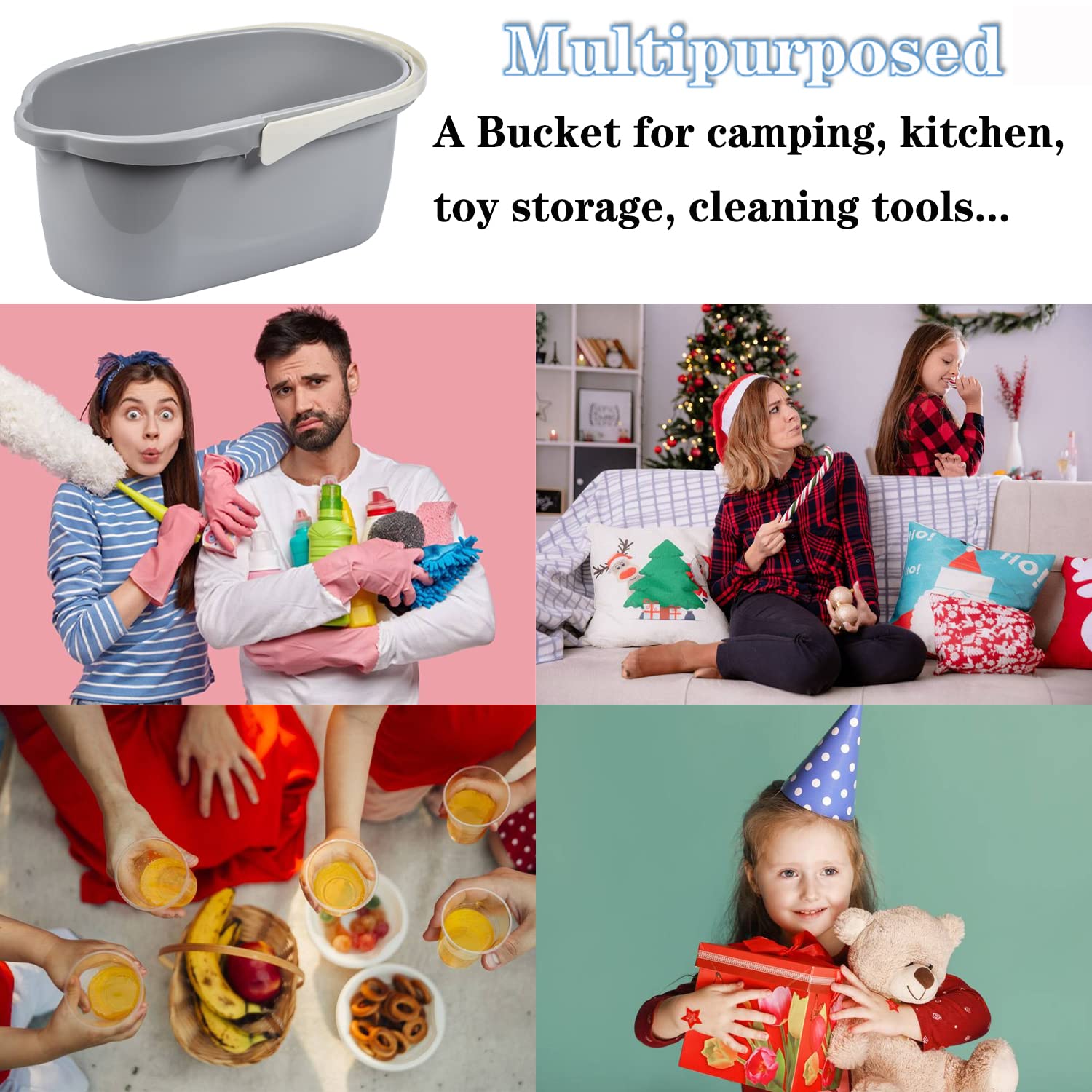 4.5 Gallon Cleaning Bucket 17.1L