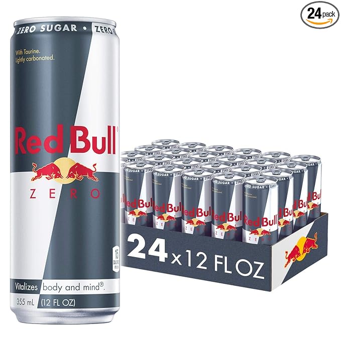 [24 Cans] Red Bull Zero, 12 Fl Oz