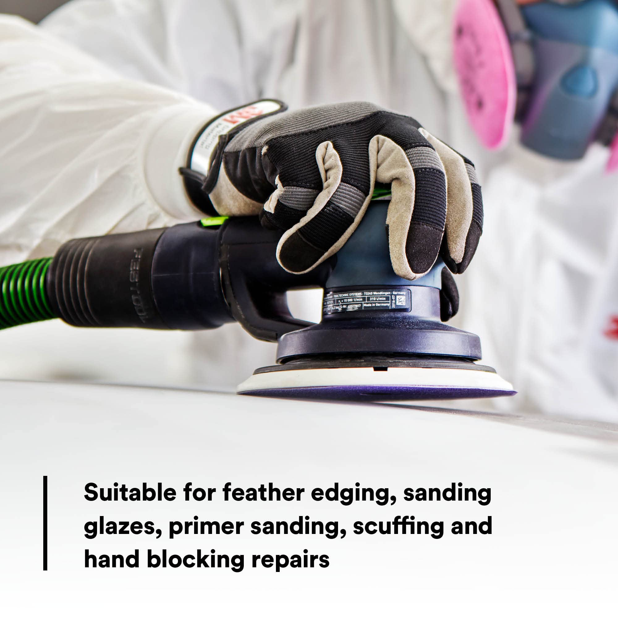 3M Cubitron II Hookit Clean Sanding Abrasive Disc 31483, 6 in, 320+ Grade, Pack of 50 Discs