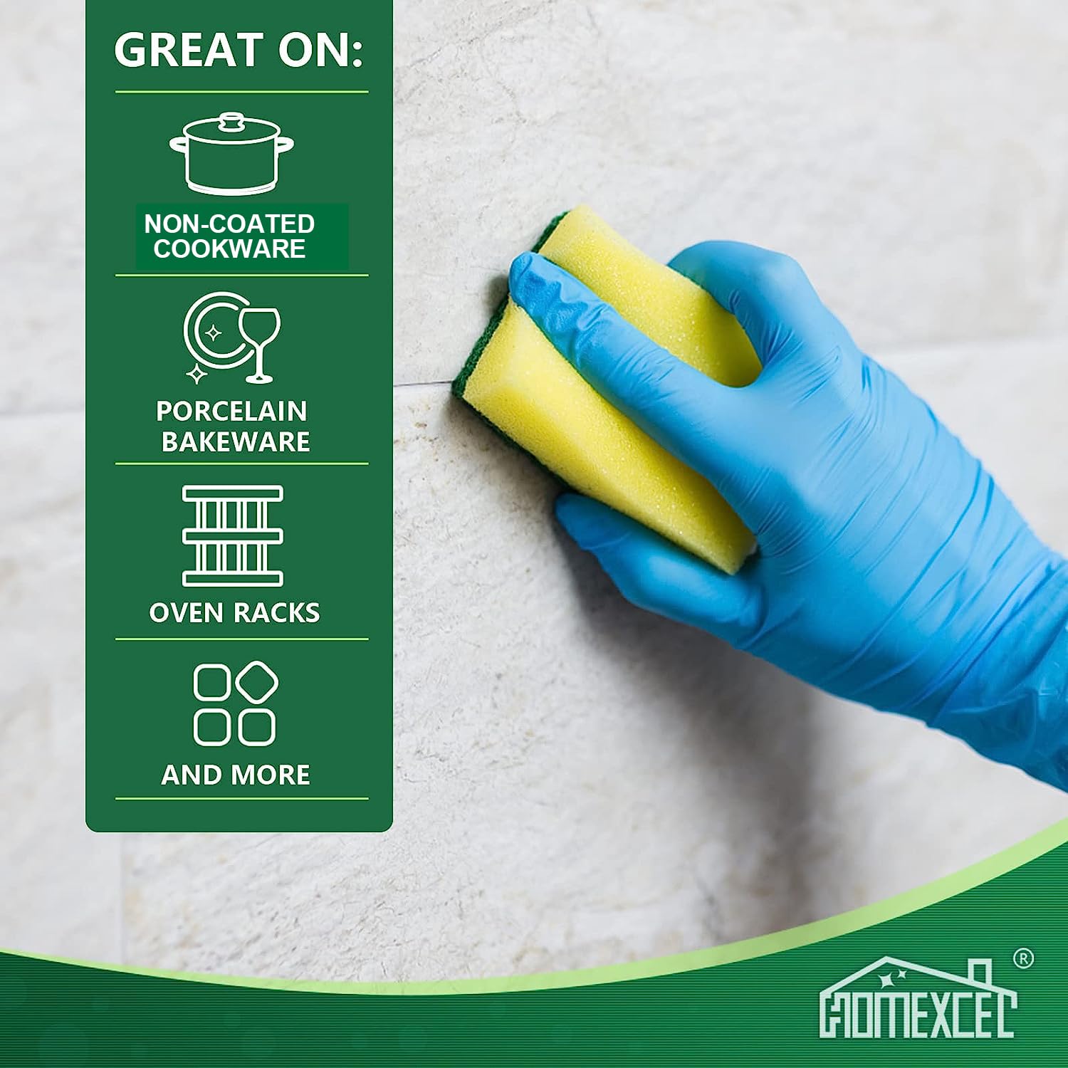 Heavy Duty Scrub Sponges Kitchen 12pcs/24pcs