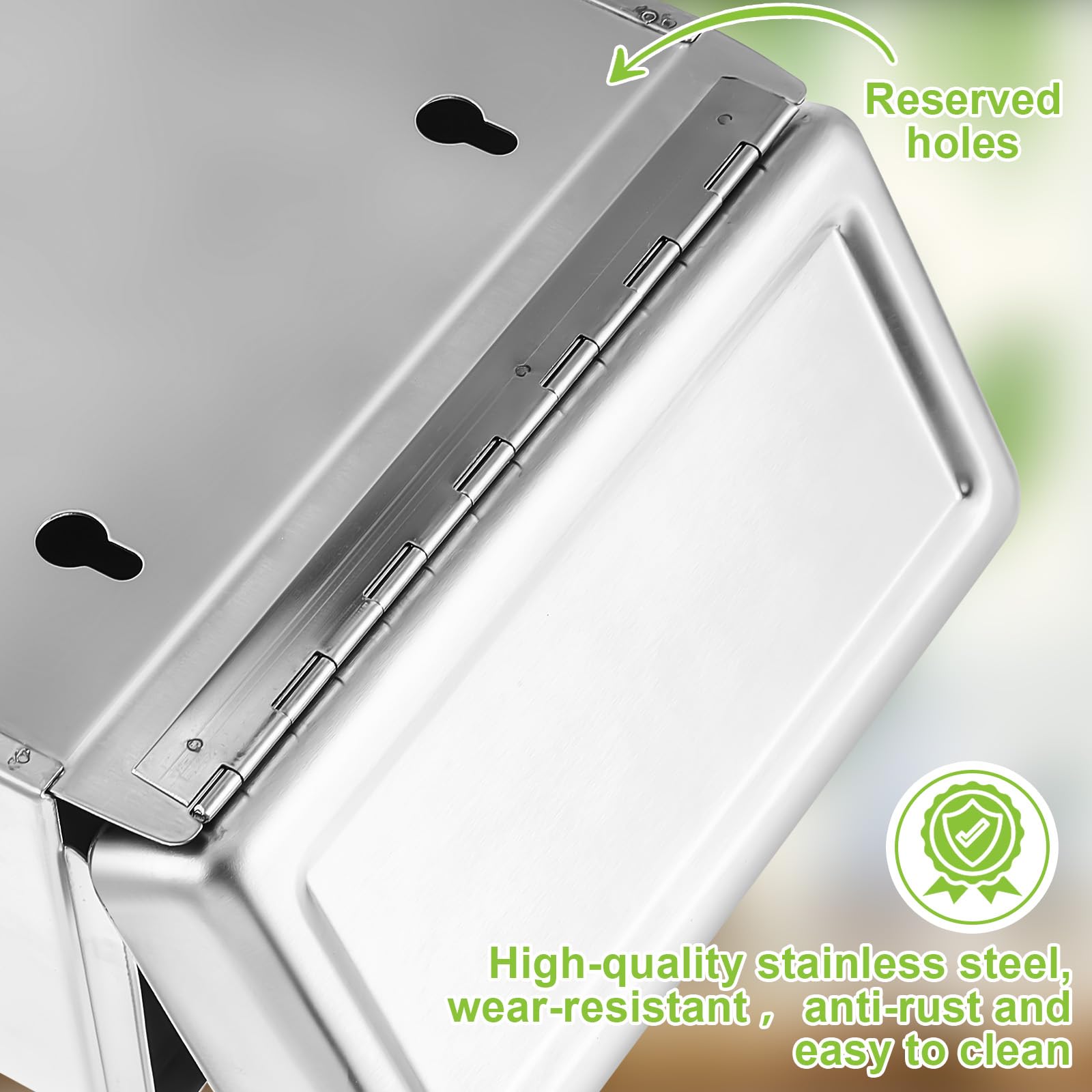 1 Pcs Sanitary Napkin Receptacle with 100 Feminine Hygiene Liner Bag