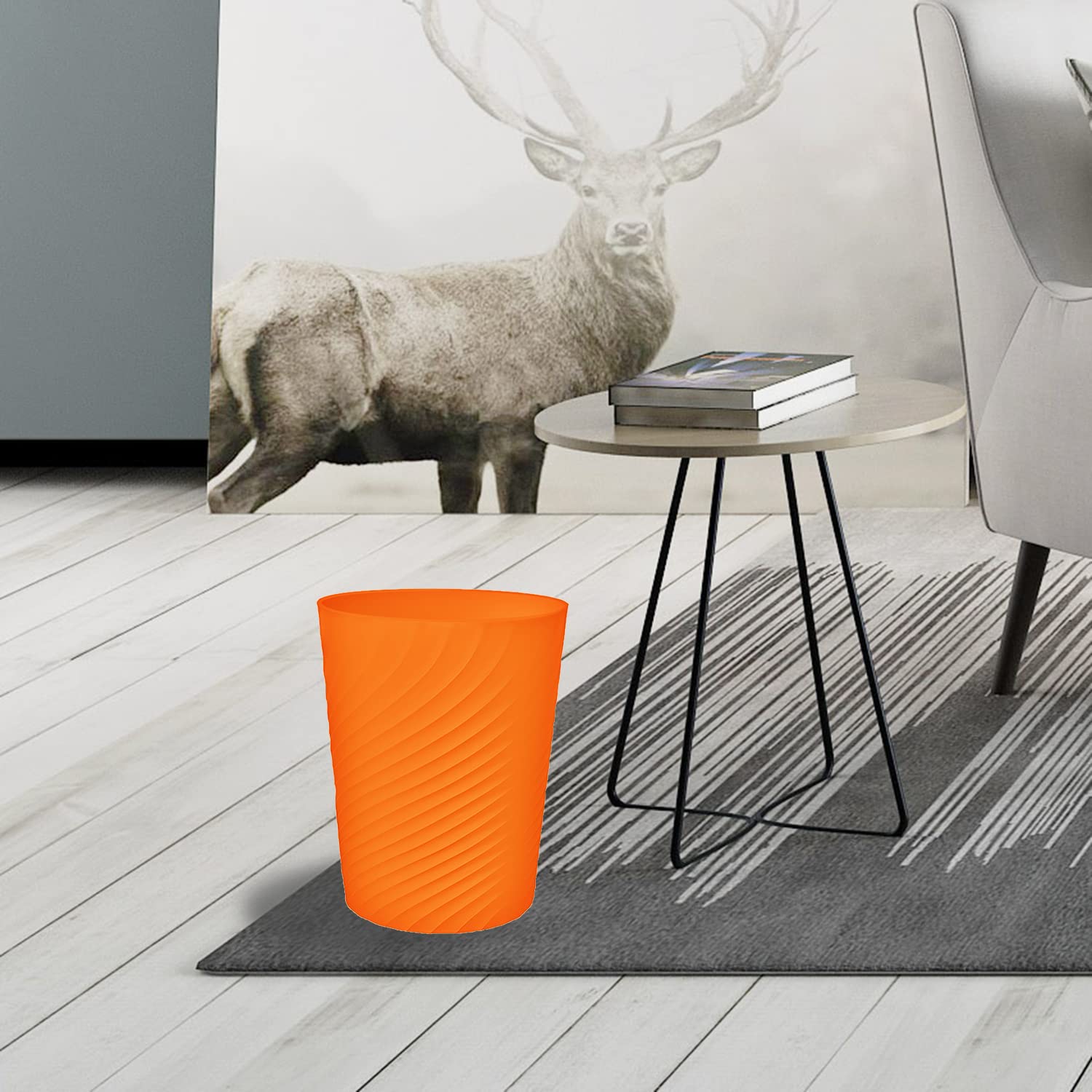 1.8 Gallon Small Trash Can Wastebasket Recycling Bin Slim Profile