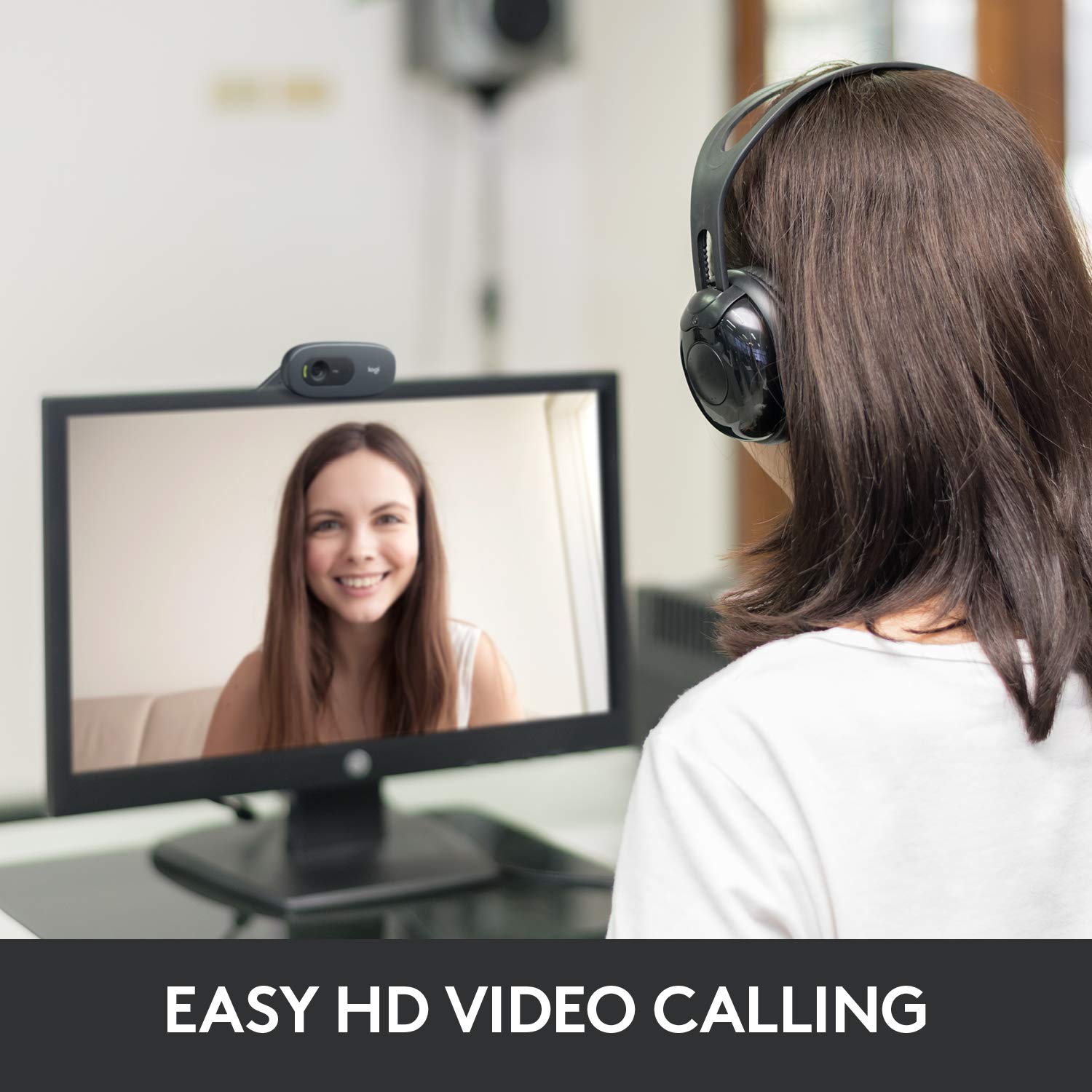 [1 PC] HD Webcam, 720p / 1080p, Widescreen with Mic, Video Calling