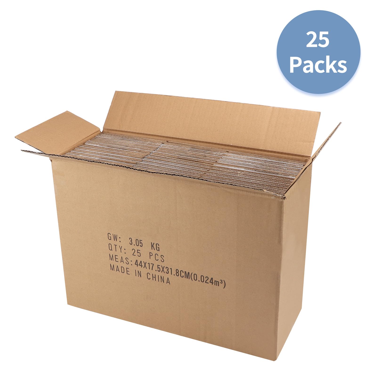White Corrugated Cardboard Box (Set of 25)