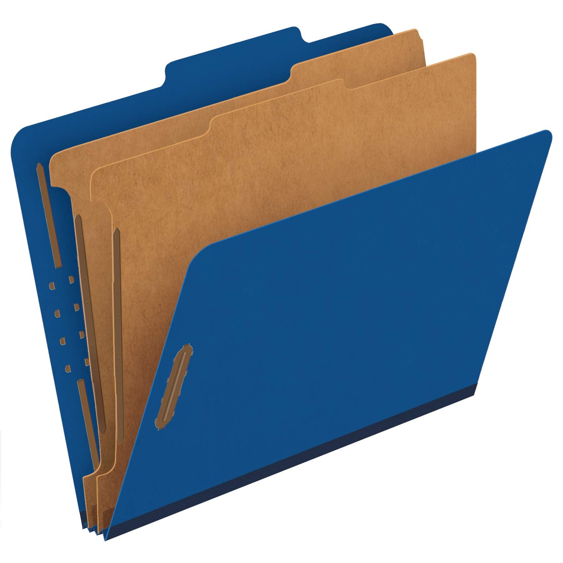 [10 Pack] Pendaflex® Classification Folders, 2 Dividers, 2" Fasteners, Letter, Dark Blue (24132P)
