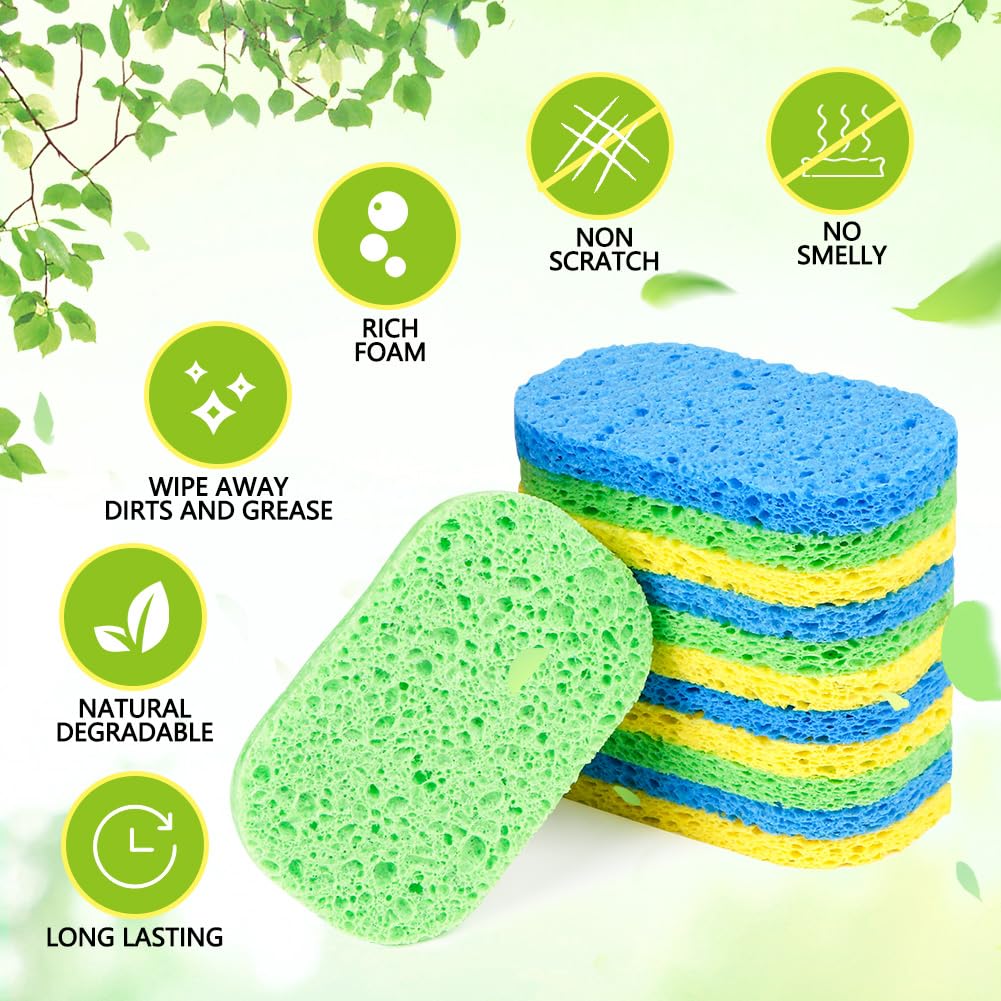 Heavy Duty Scrub Sponges Kitchen 12pcs/24pcs