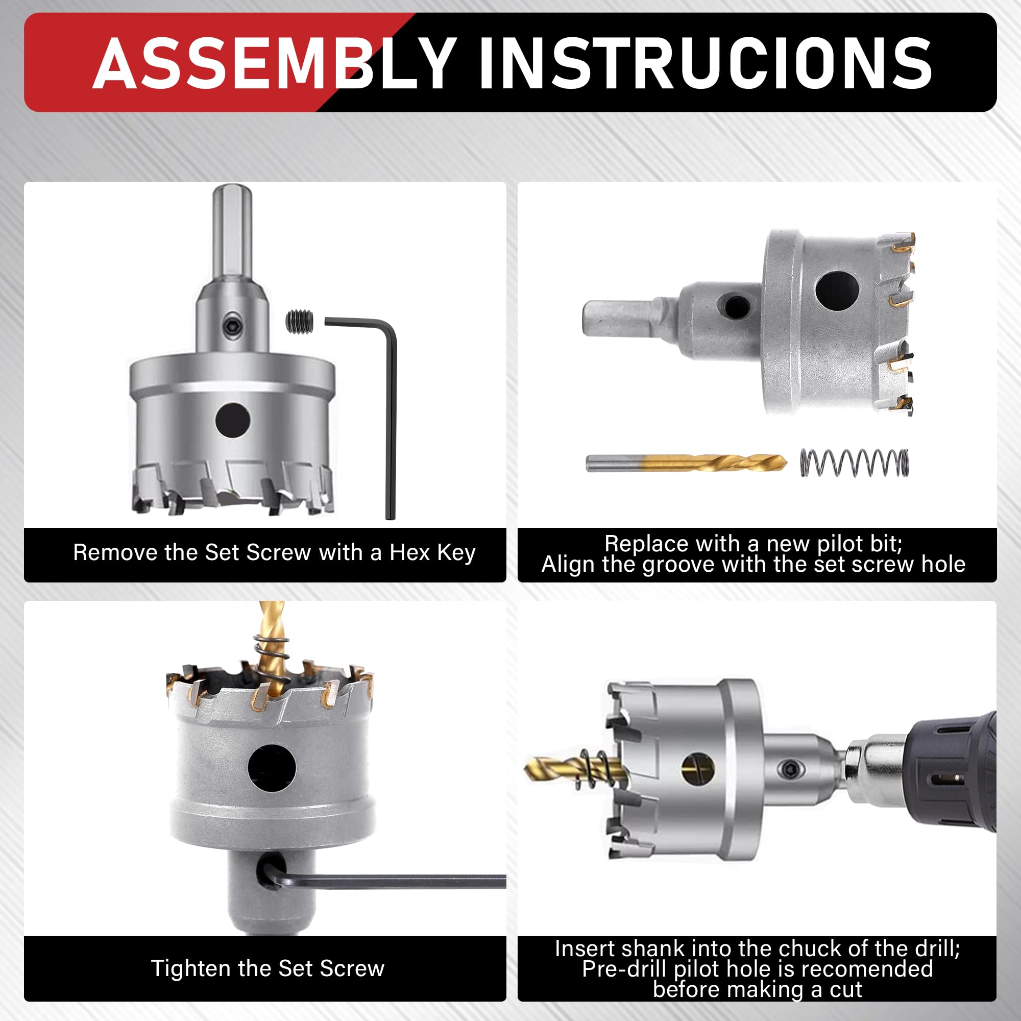 16Pcs / 26Pcs Hole Saw Kit