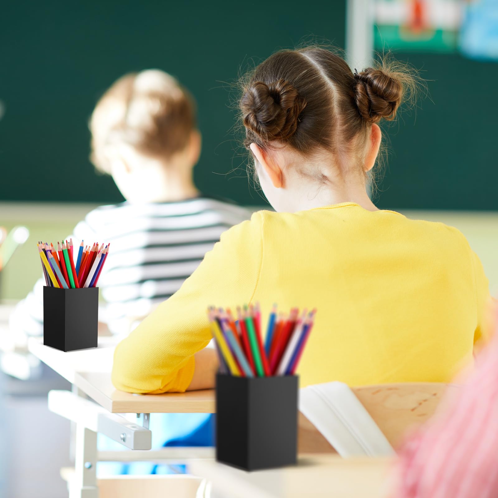 20 Pieces Acrylic Pencil Holdet (Black/White/Clear)