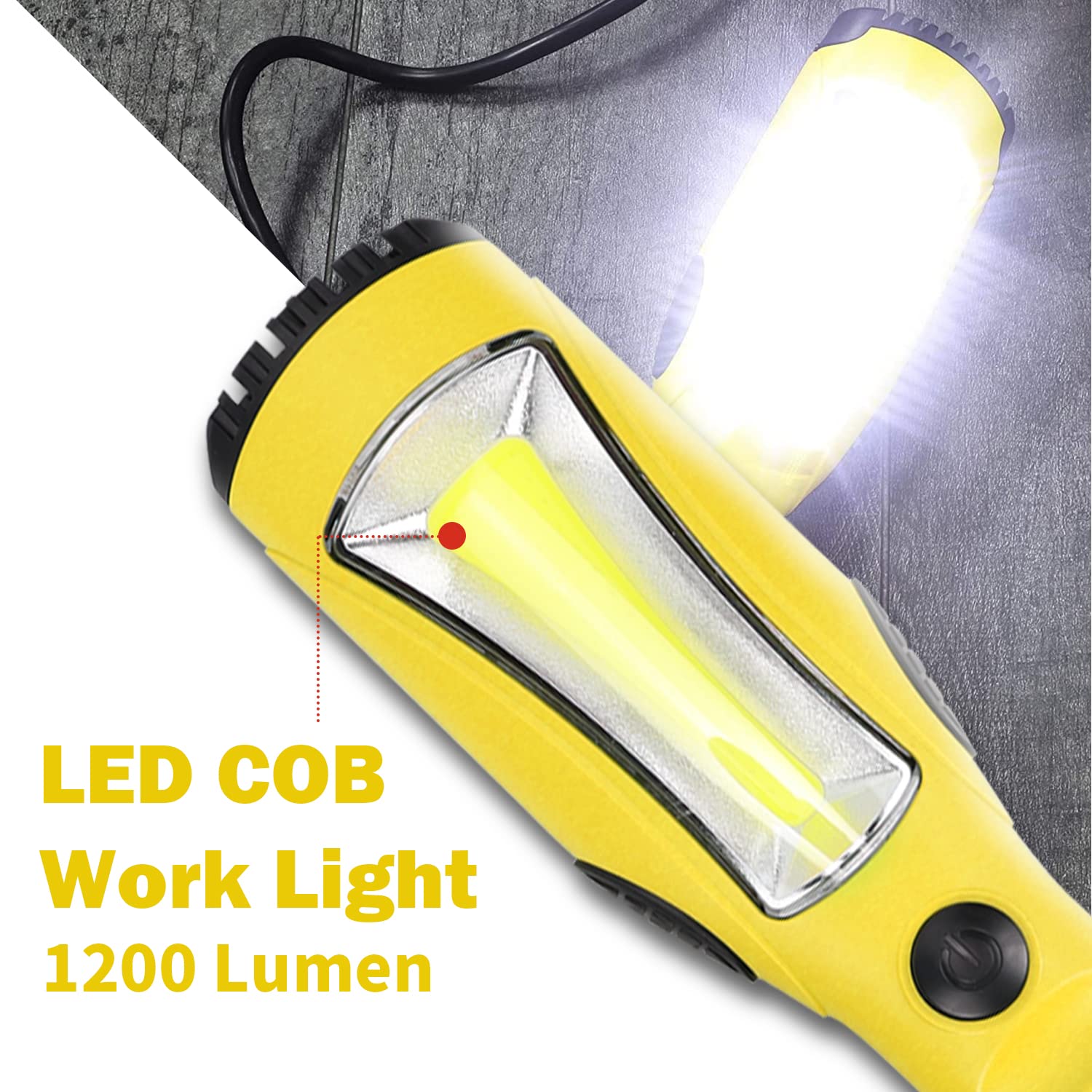 EP 25 Ft LED Work Light, 1200 Lumen COB LED Trouble Light