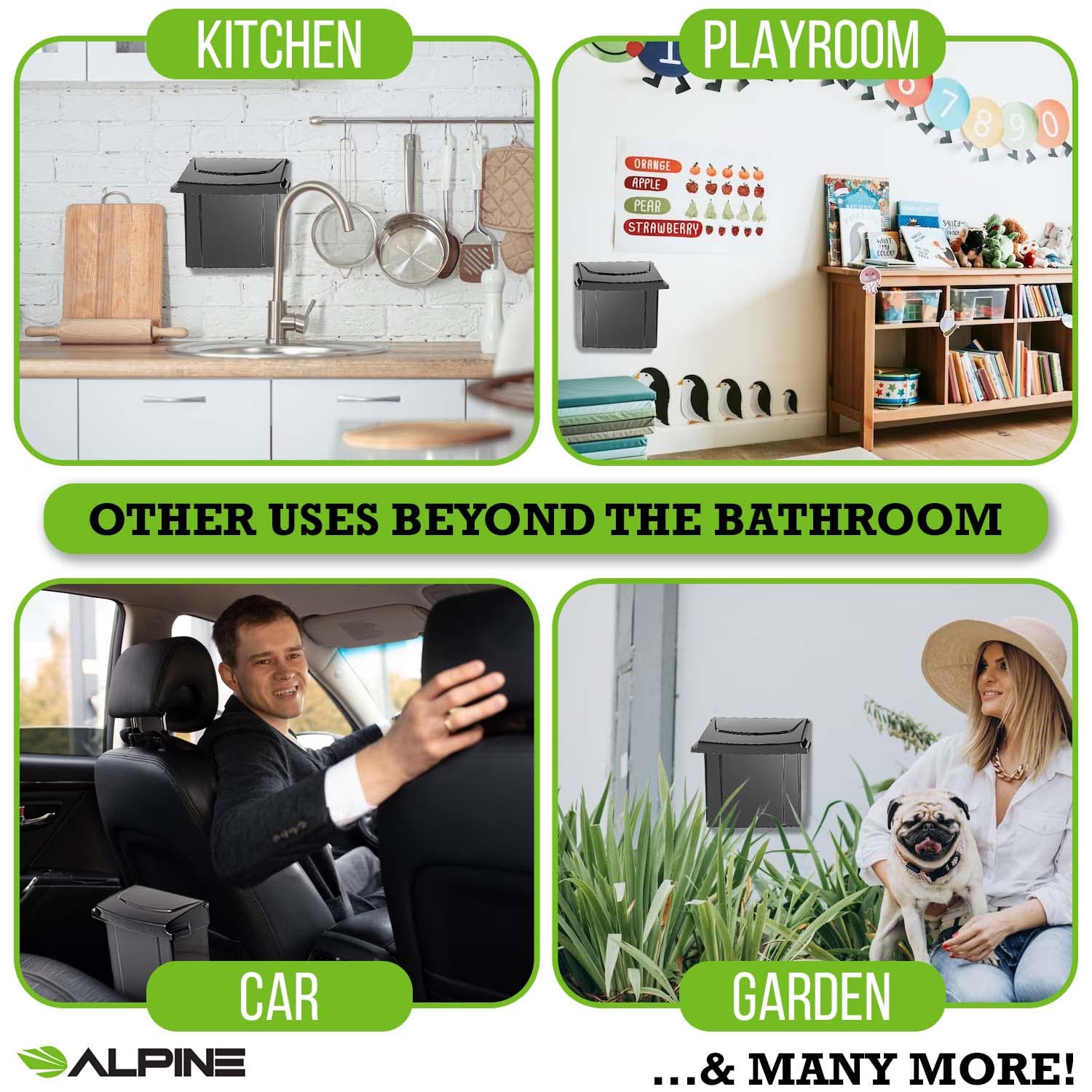 Sanitary Napkin Receptacle - Feminine Hygiene Disposal Container