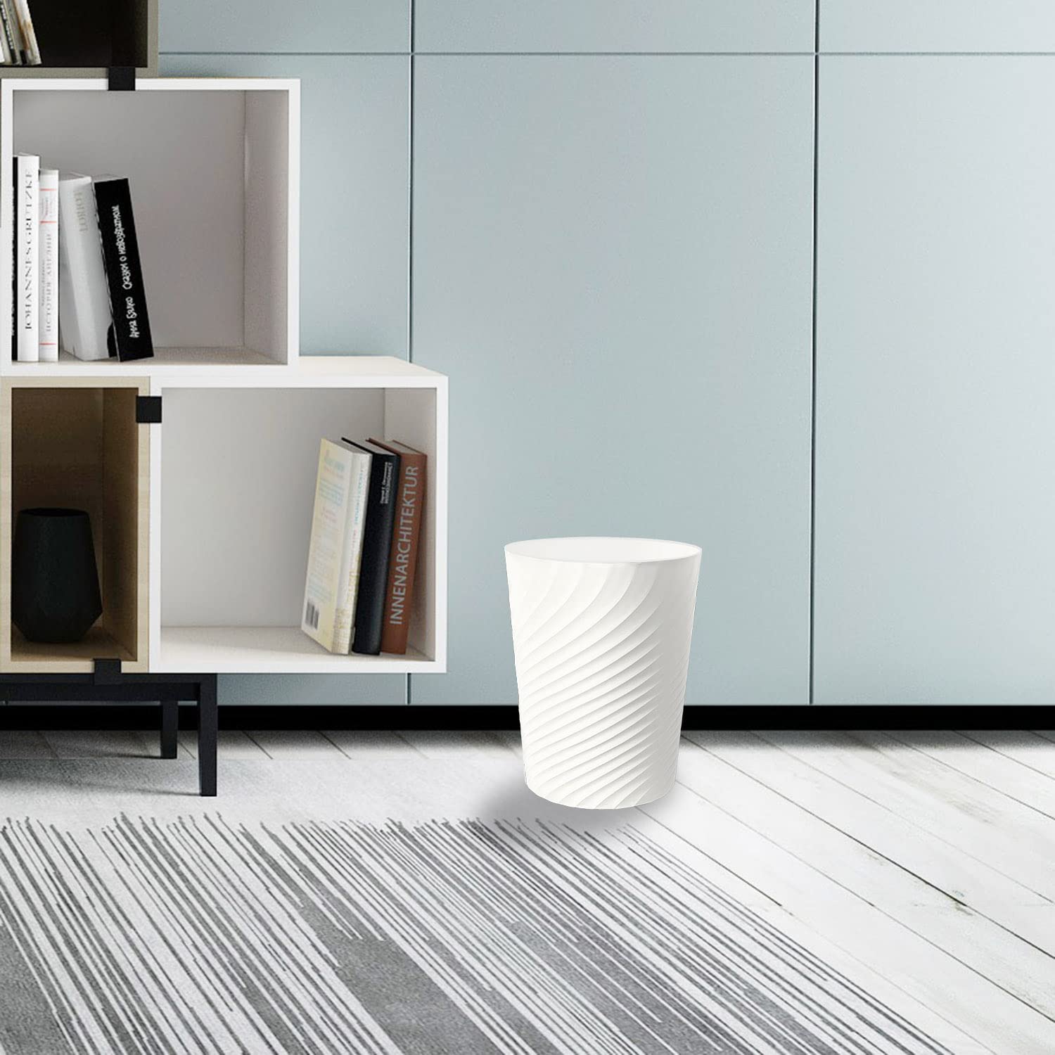 1.8 Gallon Small Trash Can Wastebasket Recycling Bin Slim Profile