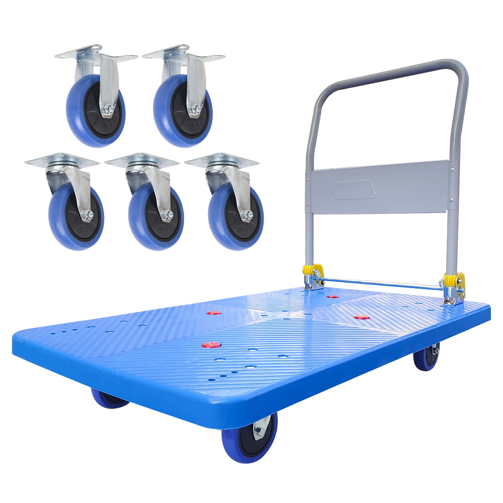 Push Cart Dolly 660 lbs. Capacity Platform Truck Foldable Platform Cart