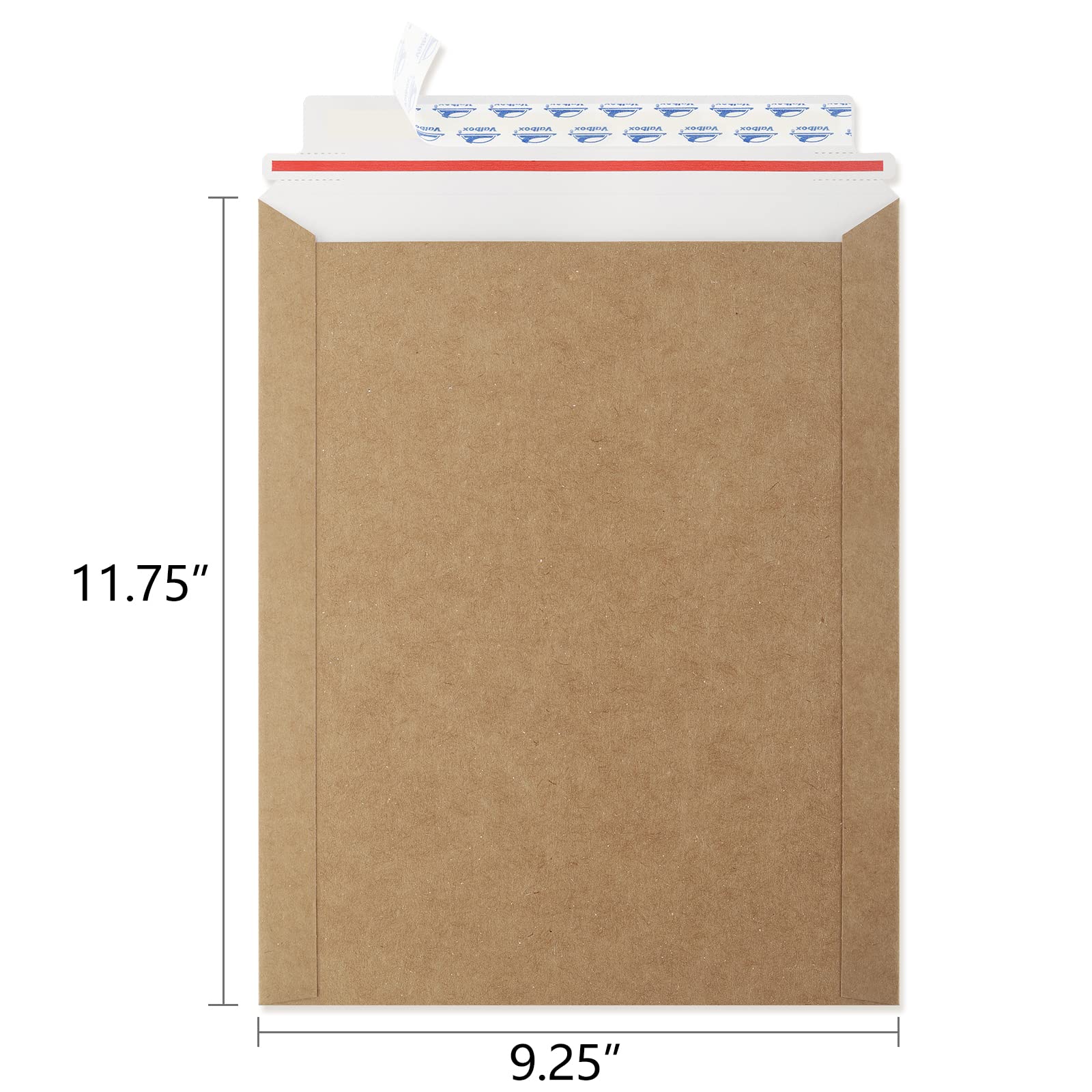 [25 Pack] 9x11.5 Self Seal Photo Document Mailers, Flat Cardboard Envelopes, 9.25 x 11.75 Inches