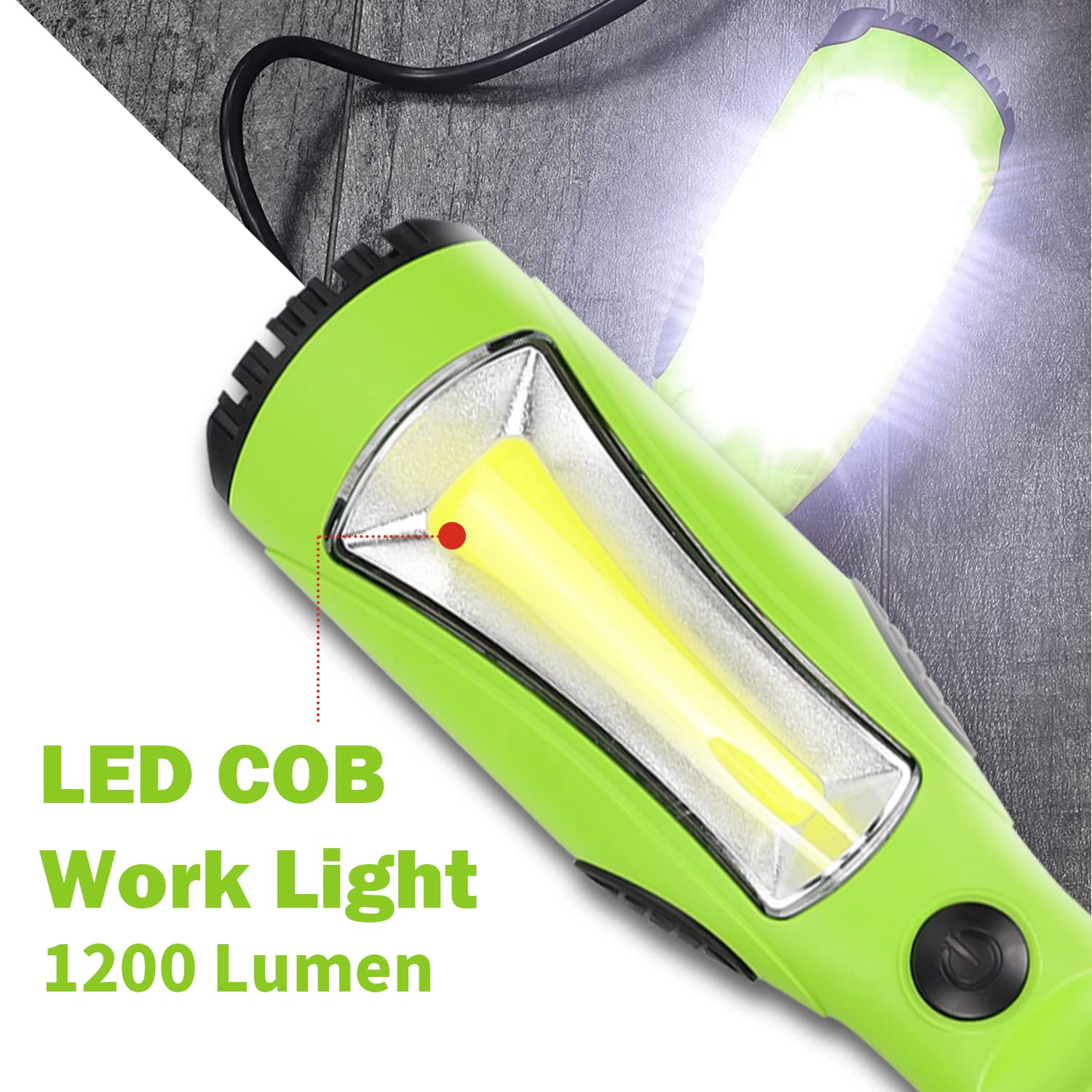 EP 25 Ft LED Work Light, 1200 Lumen COB LED Trouble Light
