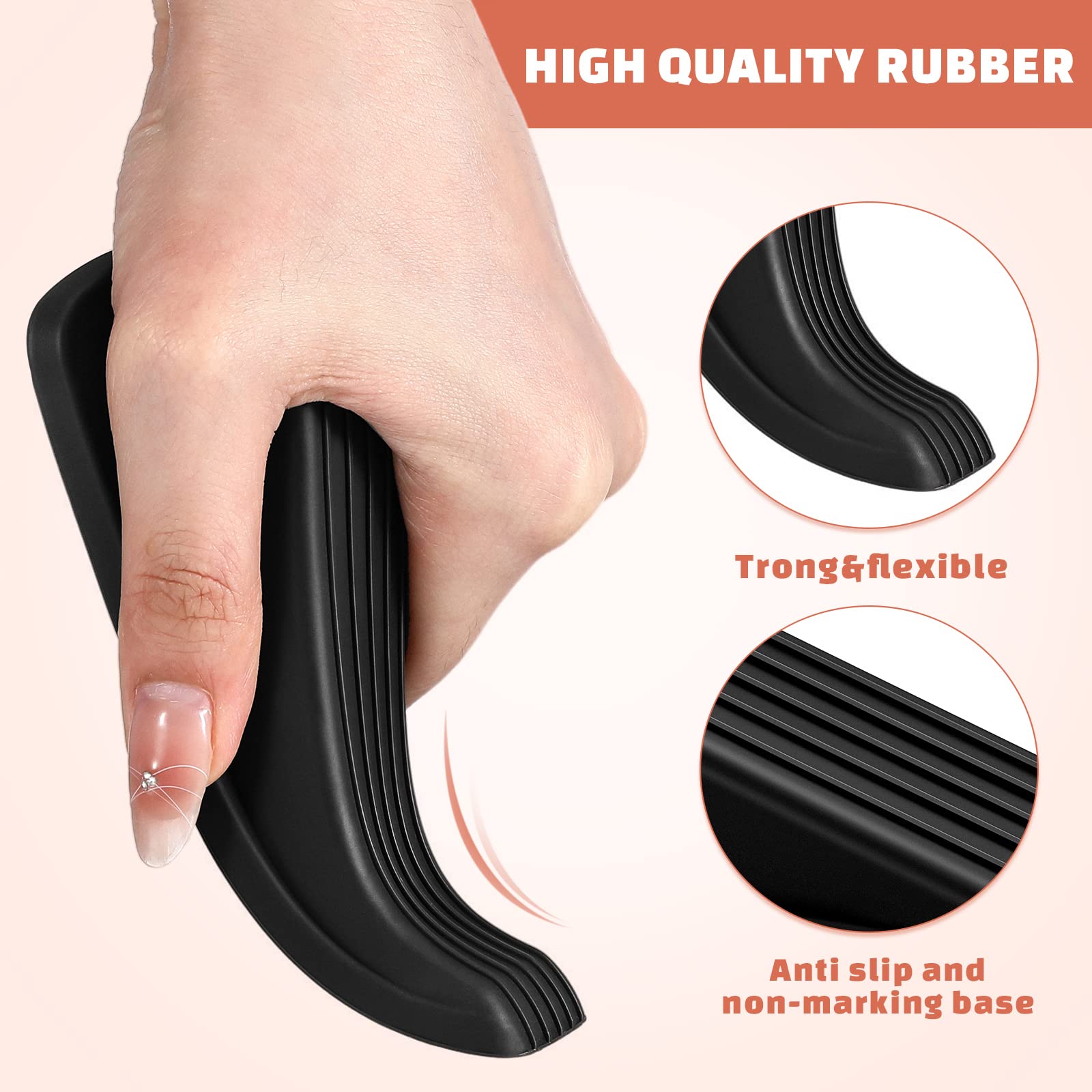 18/36/72 Pcs Rubber Door Stoppers for Bottom of Door