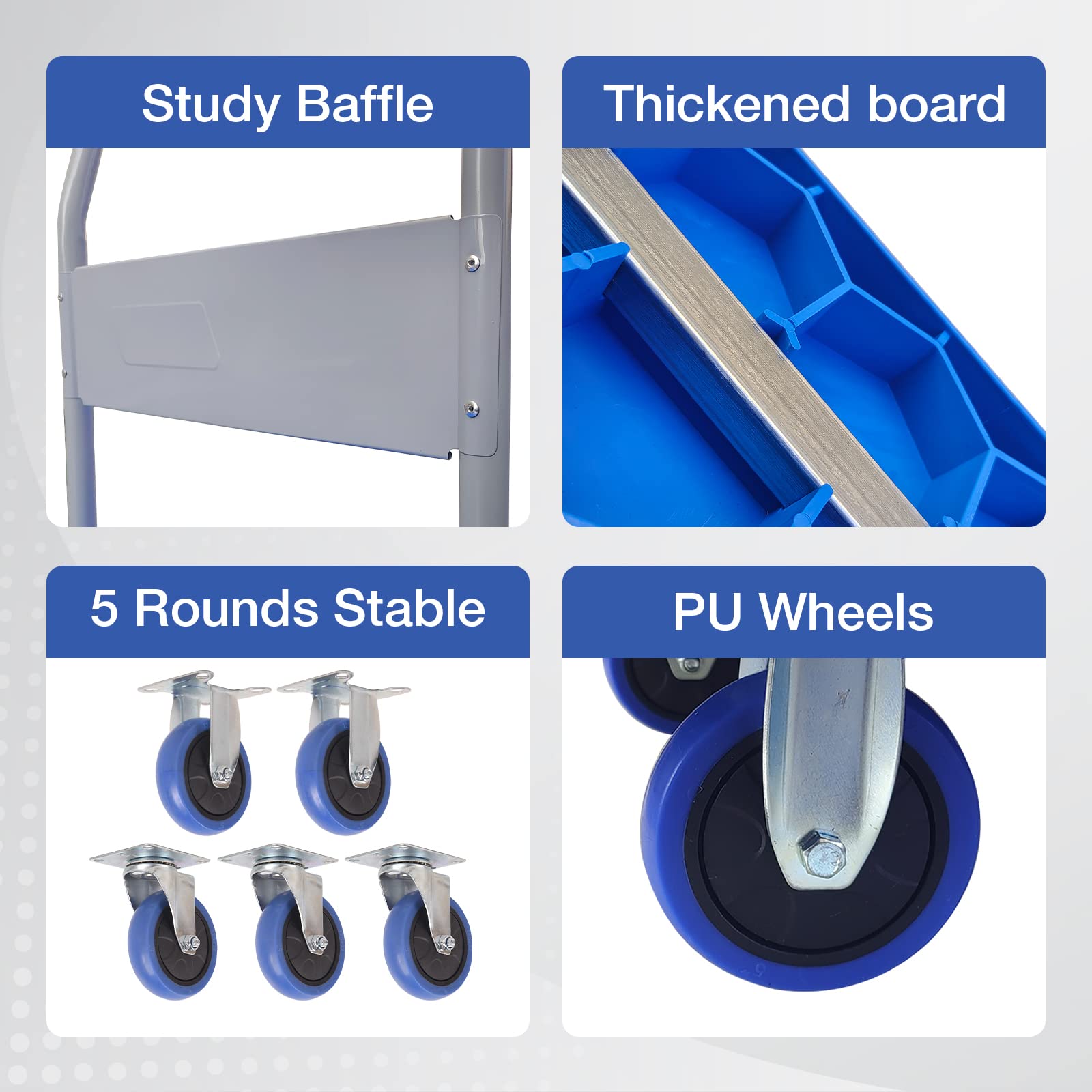 Push Cart Dolly 660 lbs. Capacity Platform Truck Foldable Platform Cart