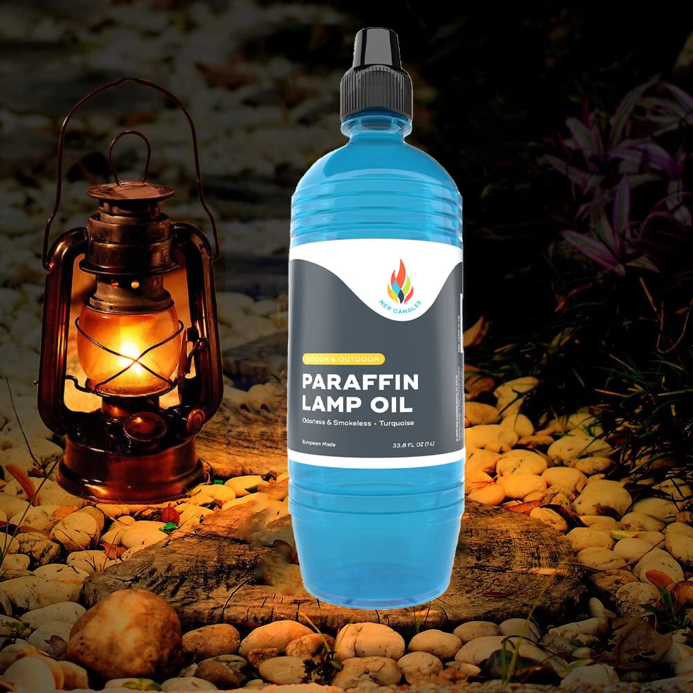 Liquid Paraffin Lamp Oil - 1 Liter 99% SMOKELESS & ODORLESS
