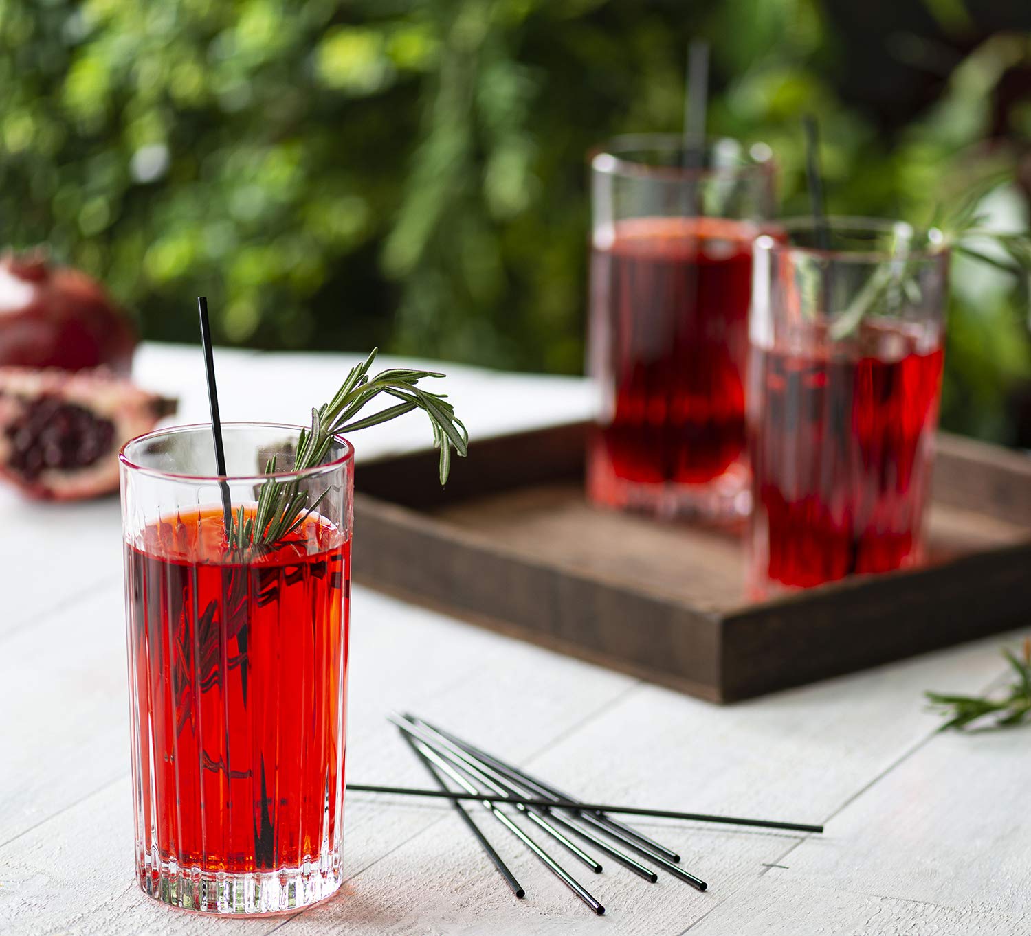 [1000 CT] 7 Inch Coffee Stirrers, Cocktail Straws, Black