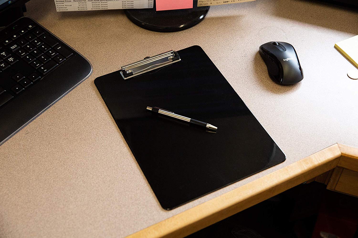 Black Plastic Clipboards (Set of 6 or 12) Multipack - 12.5x9 Inch Clipboard Holds 100 Sheets