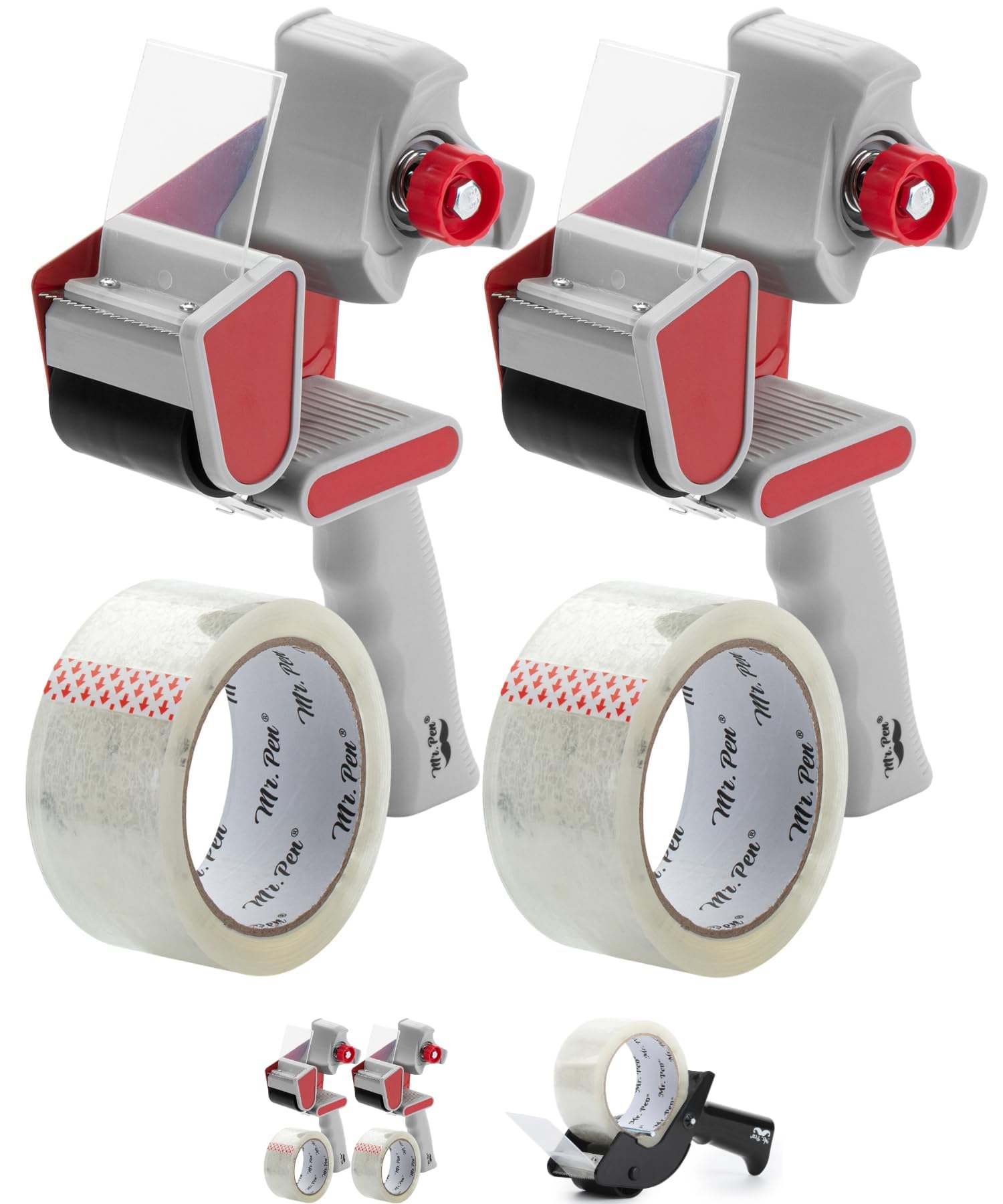 Packing Tape Dispenser Gun, Tape Gun with a 2 Inch Roll of Tape