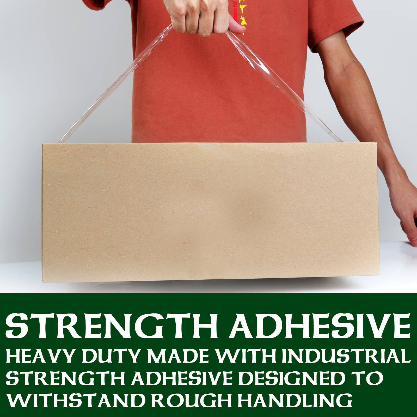 HERKKA Clear Packing Tape, 24 Rolls Heavy Duty Packaging Tape - 1.88 in & 2 in wide