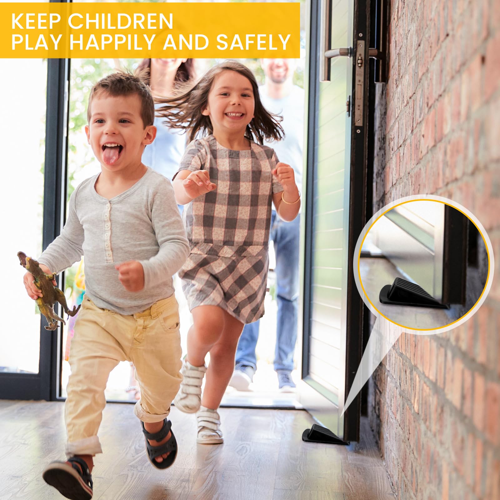 18/36/72 Pcs Rubber Door Stoppers for Bottom of Door