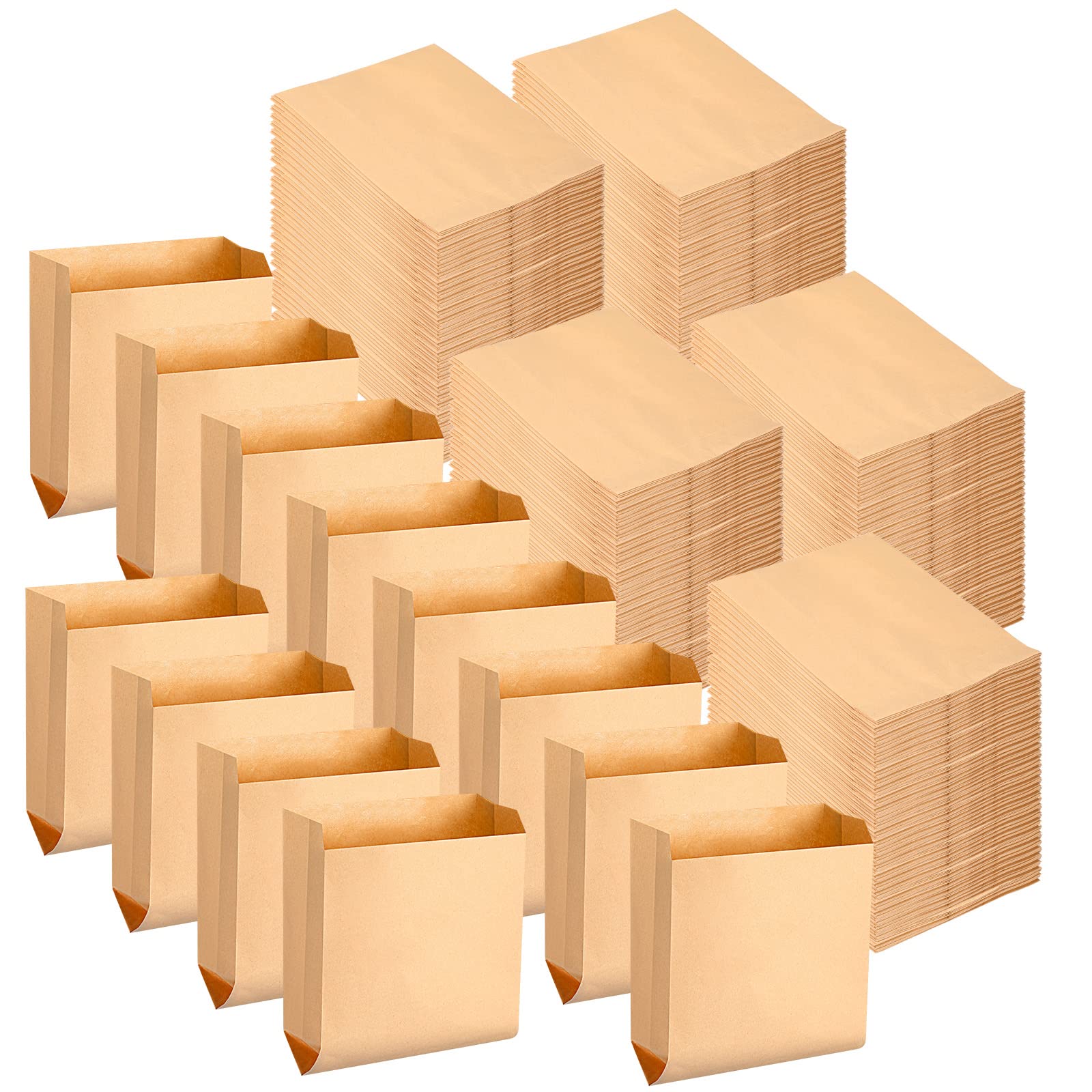 Kraft Feminine Hygiene Liner Bag, 7.5 x 10" Waste Receptacle Paper Liners (50/100/200/300 Pcs)