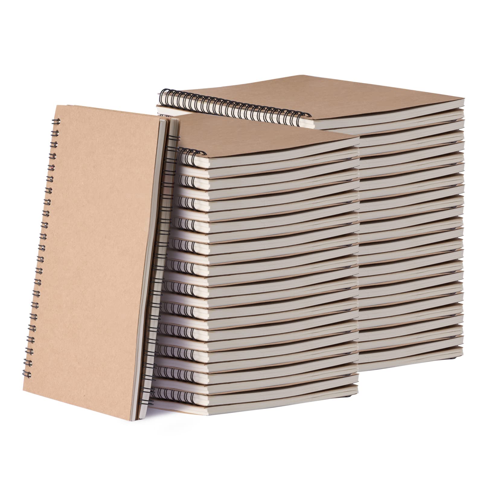 48 Pack A5 Spiral Notebook College Ruled Spiral Bulk, 100 Pages, 8.3 x 5.5 Inches