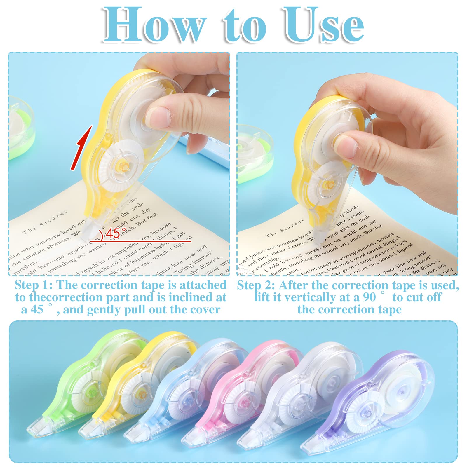 36 Count White out Tape, 39.3 Feet Each Correction Tape