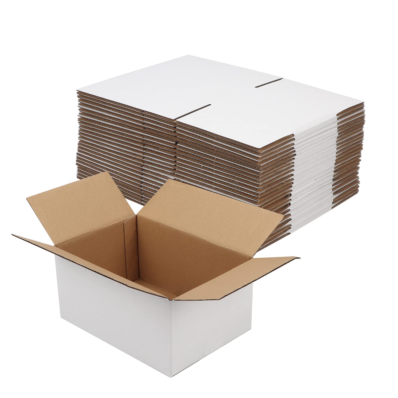 White Corrugated Cardboard Box (Set of 25)