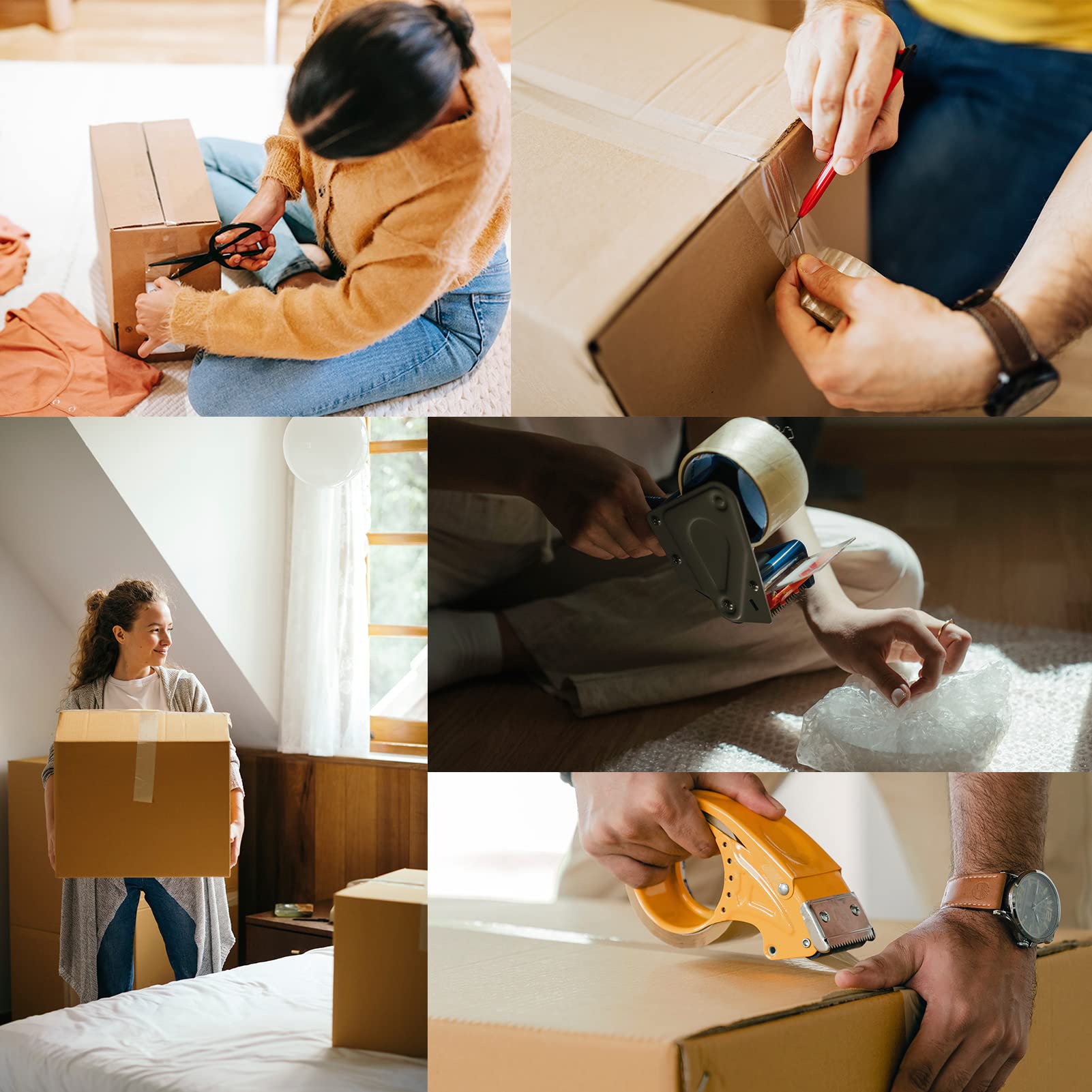 Carton Sealing Tape Heavy Duty, Clear Packing Tape