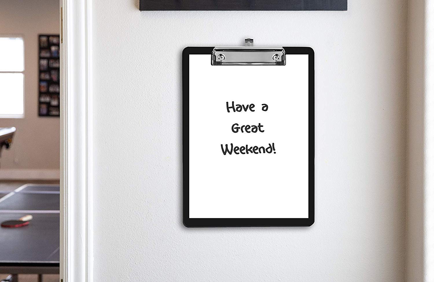 Black Plastic Clipboards (Set of 6 or 12) Multipack - 12.5x9 Inch Clipboard Holds 100 Sheets